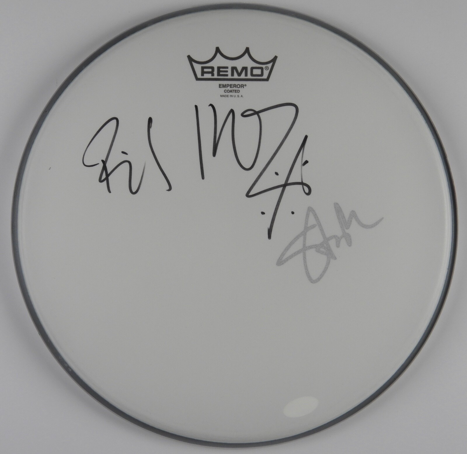 Billy Idol Steve Stevens Autograph Signed Drum Head JSA COA 12