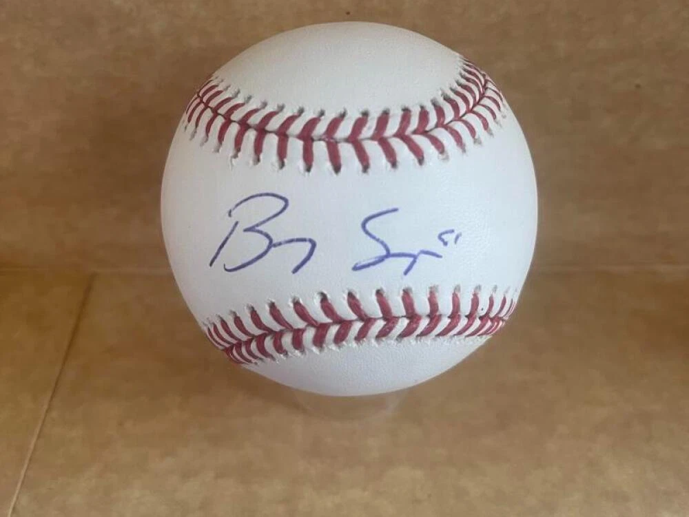 BRADY SINGER ROYALS SIGNED AUTOGRAPHED M.L. BASEBALL BECKETT AUTH
