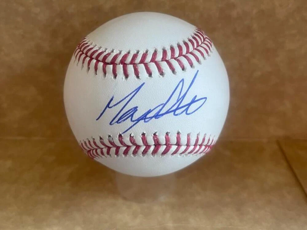 MAX CLARK TIGERS SIGNED AUTOGRAPHED M.L. BASEBALL BECKETT AUTH
