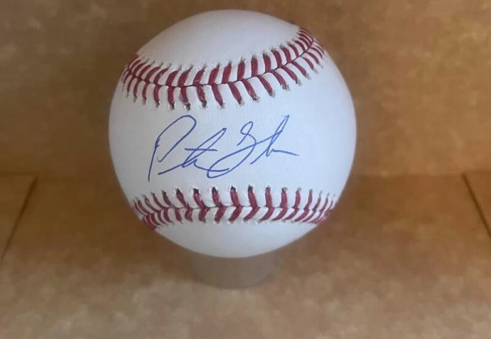 PEYTON GRAHAM TIGERS SIGNED AUTOGRAPHED M.L. BASEBALL BECKETT AUTH
