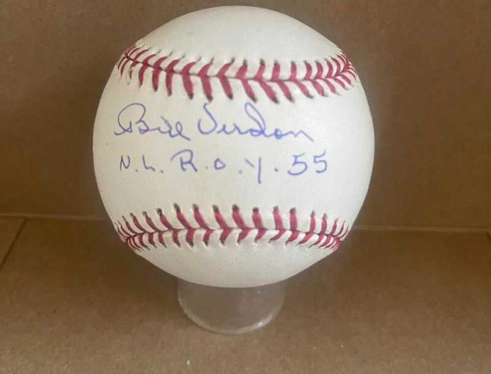 BILL VIRDON N.L. ROY 55 SIGNED AUTOGRAPHED M.L. BASEBALL BECKETT AUTH
