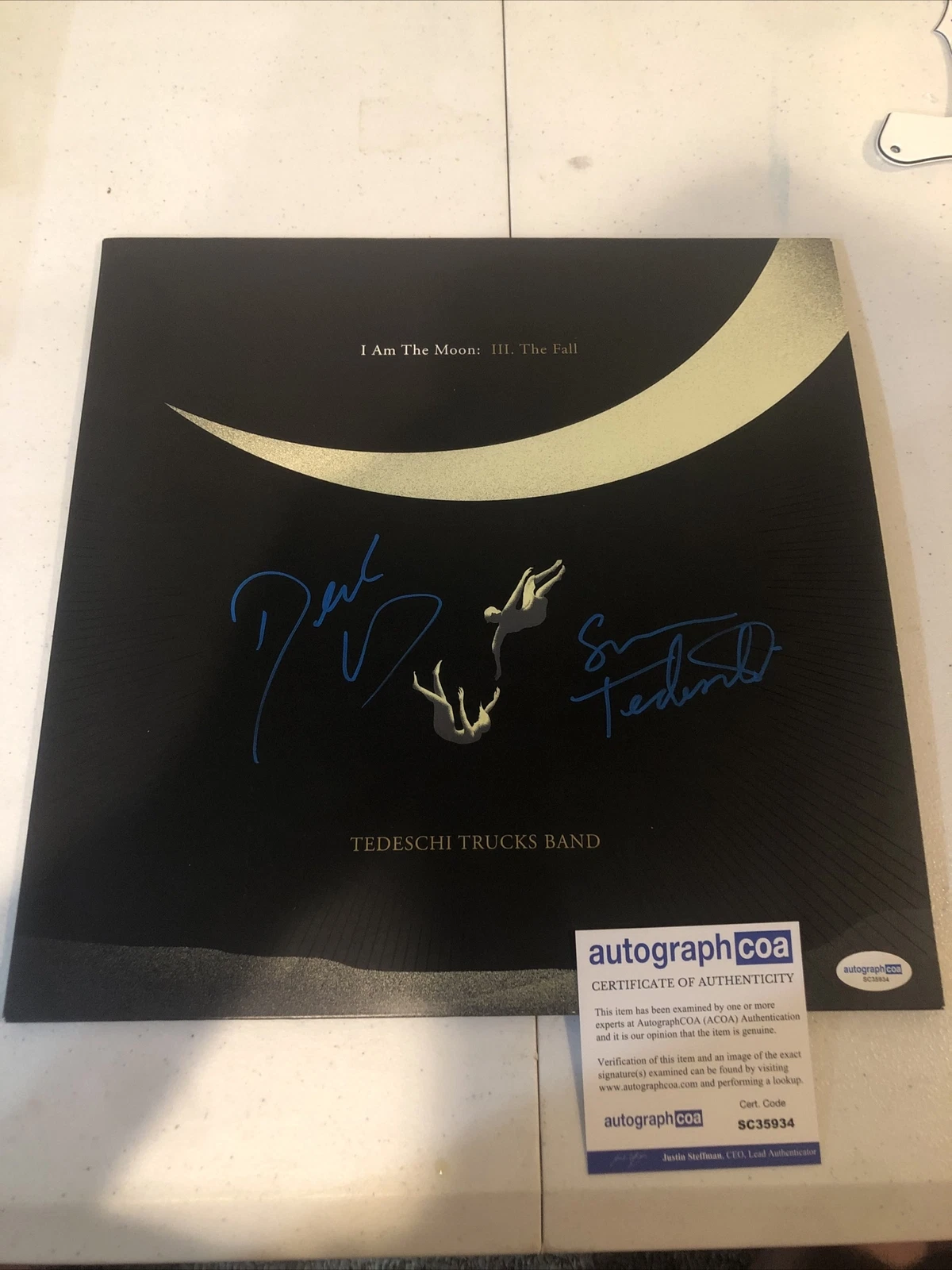 TEDESCHI TRUCKS BAND SIGNED AUTOGRAPH VINYL ALBUM ACOA I AM THE MOON THE FALL LP
