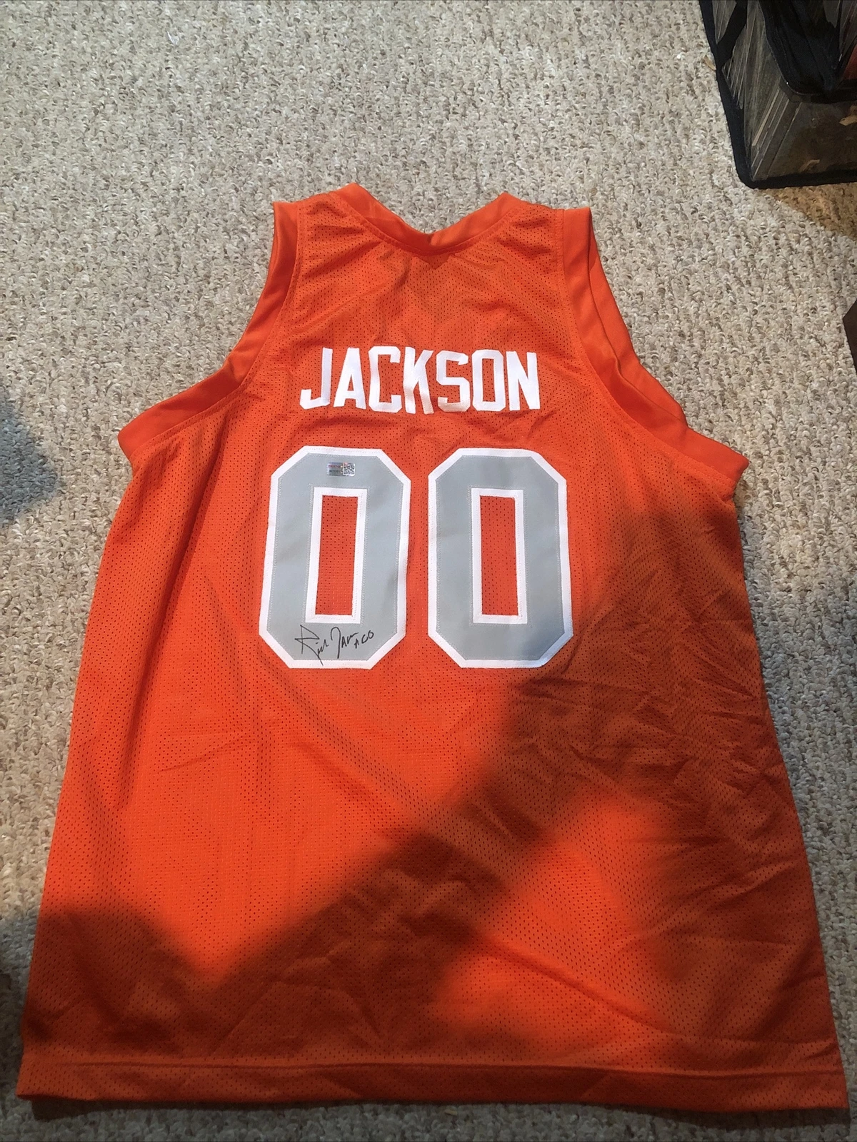 SYRACUSE ORANGE- RICK JACKSON SIGNED AUTOGRAPH CUSTOM JERSEY TRISTAR COA CUSE
