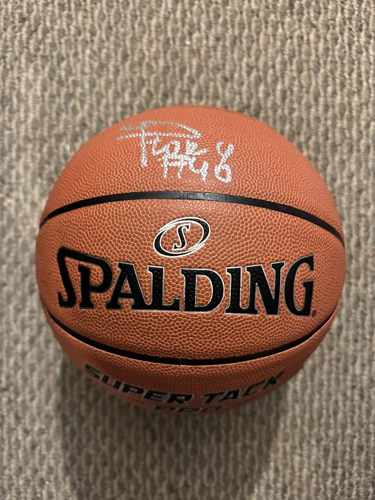 Flory Bidunga Signed Basketball 29.5 Kansas Jayhawks JSA Authentication COA
