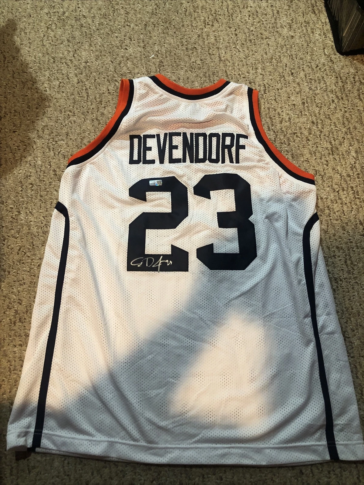 SYRACUSE ORANGE- ERIC DEVENDORF SIGNED AUTOGRAPH JERSEY TRISTAR COA CUSE
