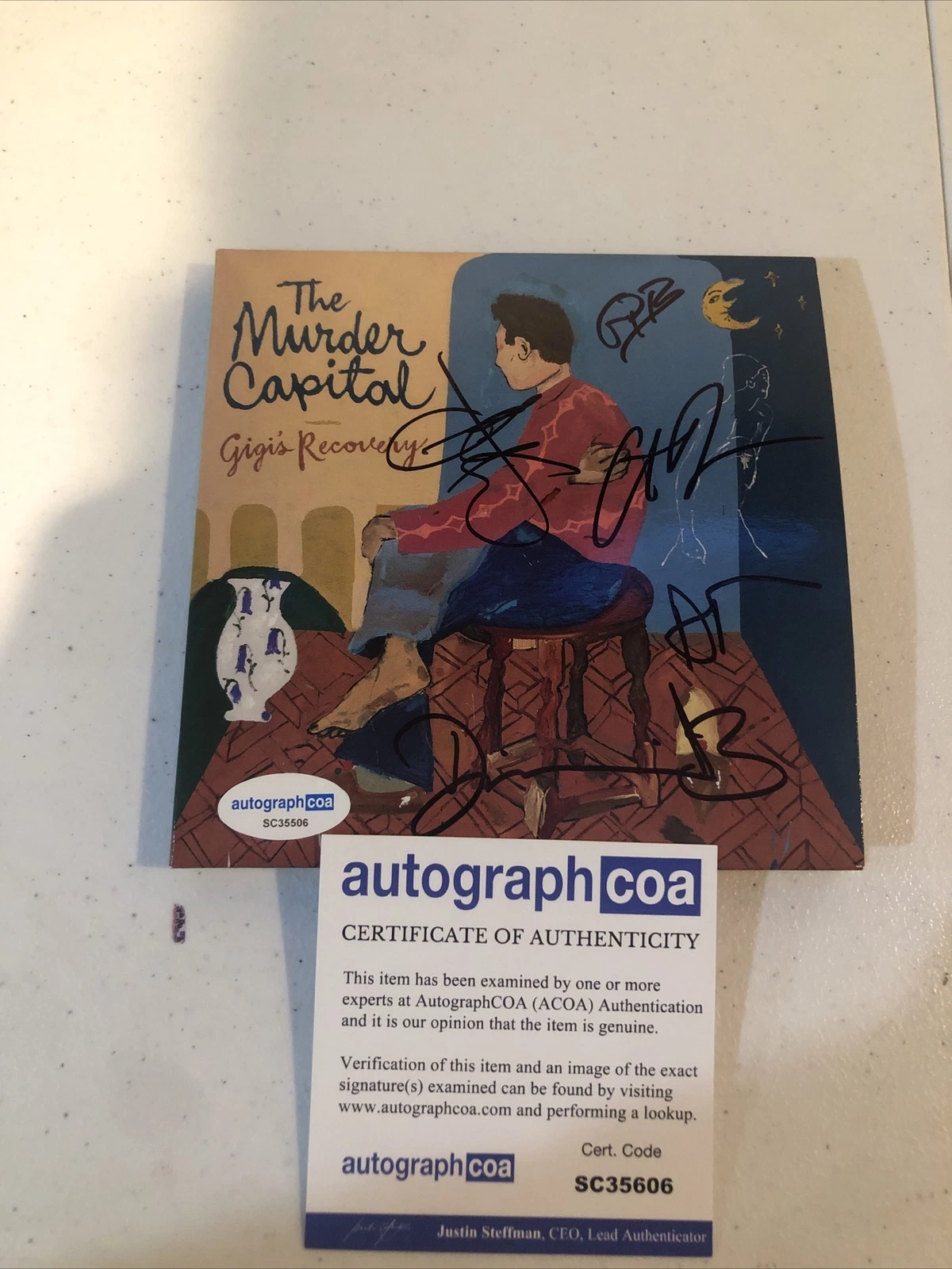 THE MURDER CAPITAL SIGNED AUTOGRAPH CD ACOA GIGIS RECOVERY
