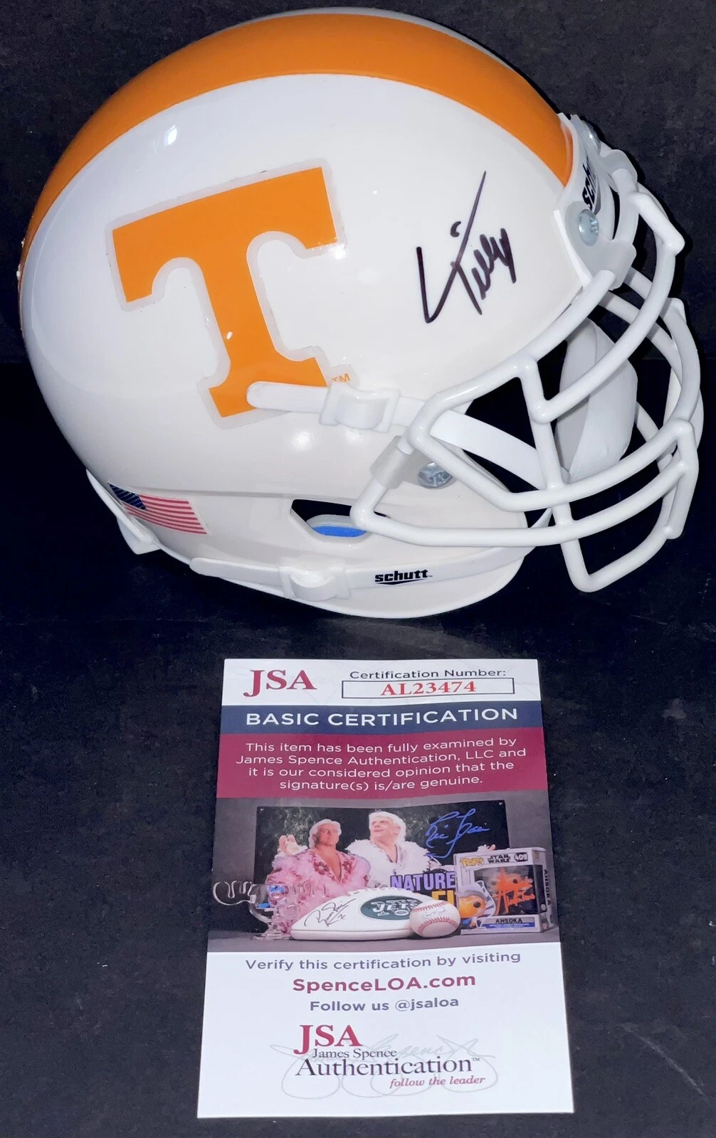 Cedric Tillman Signed Autographed Tennessee Volunteers Mini Helmet JSA COA
