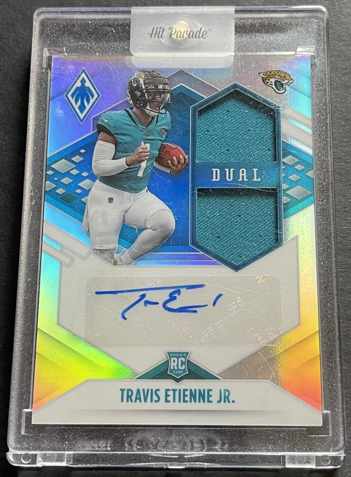 2021 Phoenix Travis Etienne Jr. Silver Dual Rookie Jersey Autograph Auto #91/99
