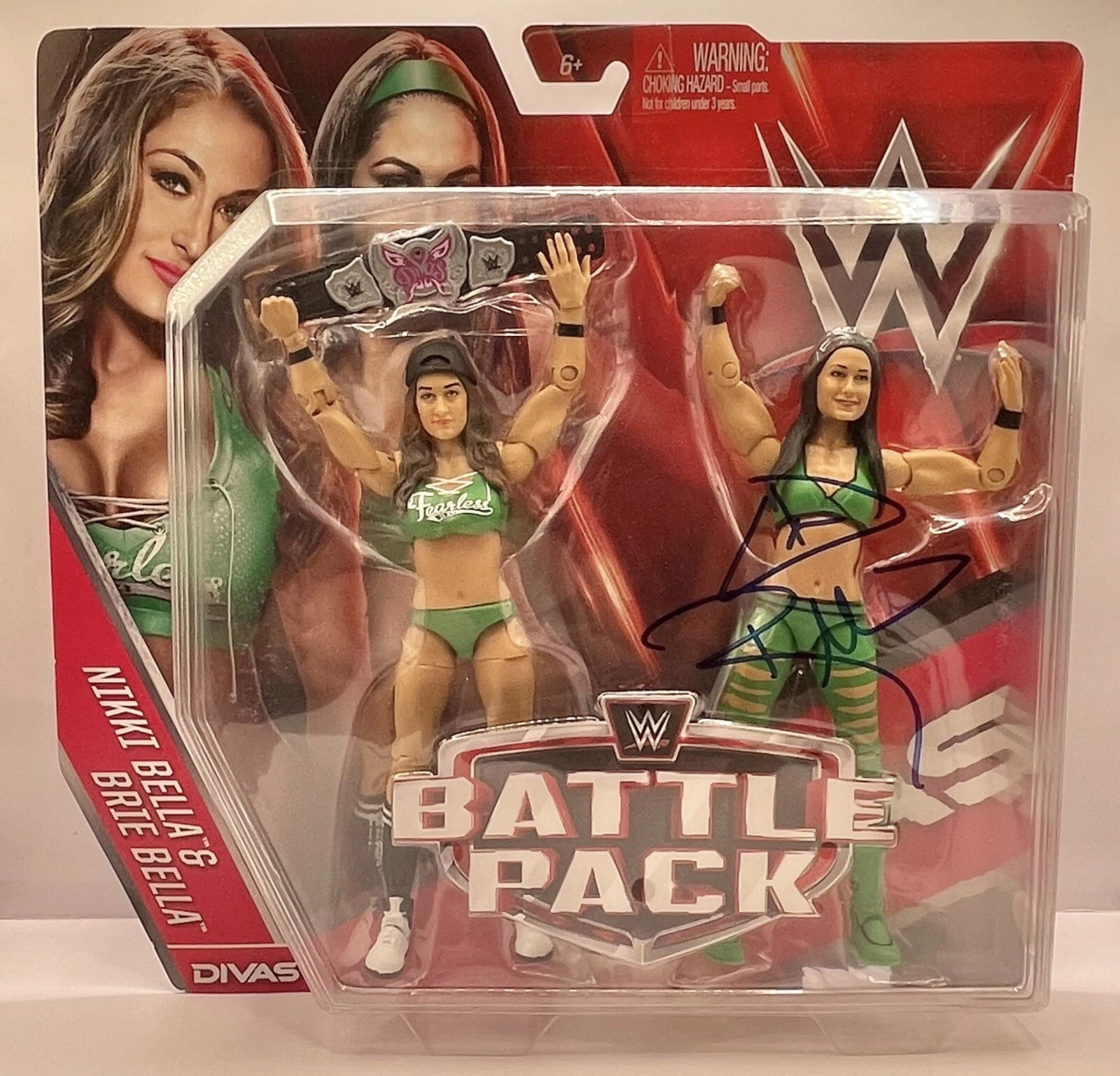 Brie Bella Signed Autographed Battle Pack Figure 2 Pack JSA
