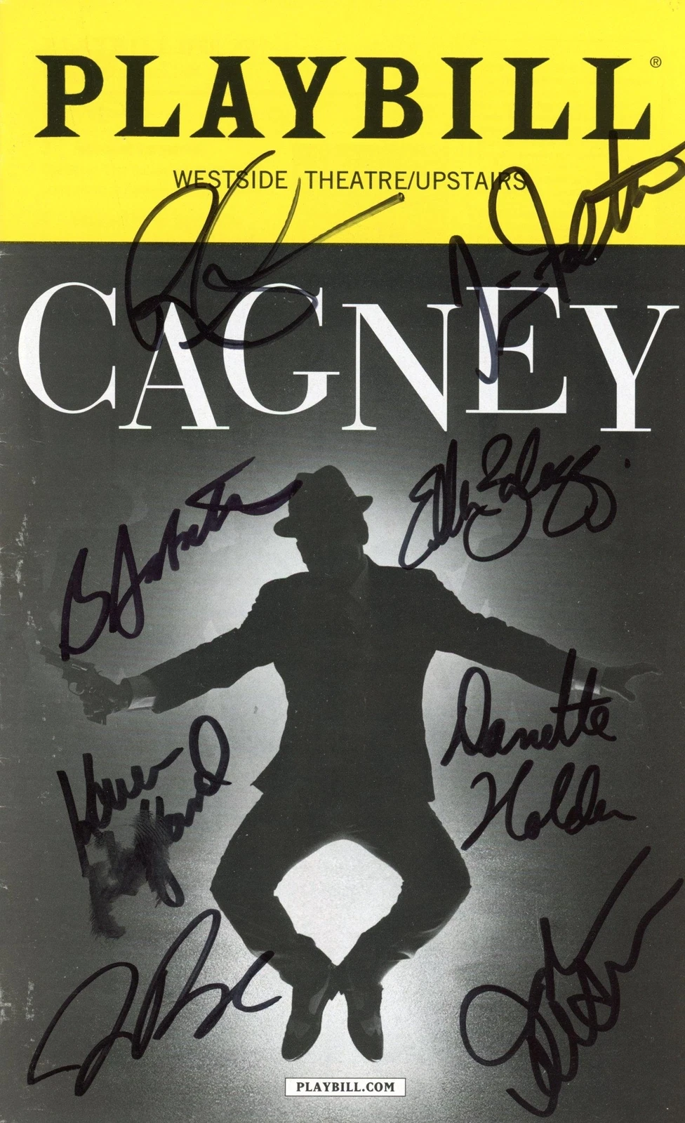 “CAGNEY” CAST AUTOGRAPHS SIGNED OFF-BROADWAY PLAYBILL – ROBERT CREIGHTON +7 ACOA COLLECTIBLE MEMORABILIA