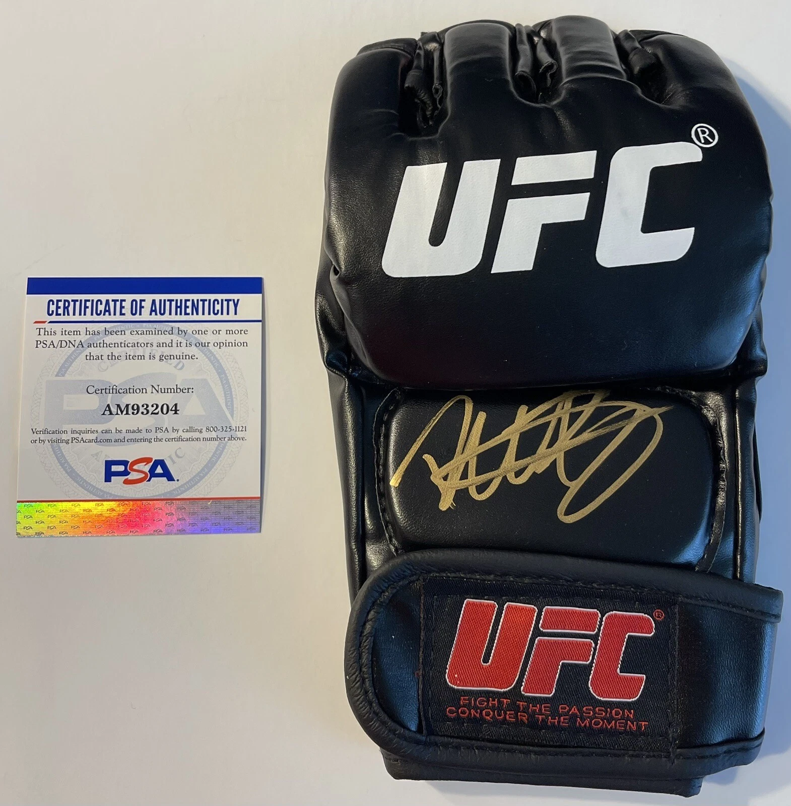 Pedro Munhoz Signed Autographed UFC Fighter Glove PSA/DNA COA
