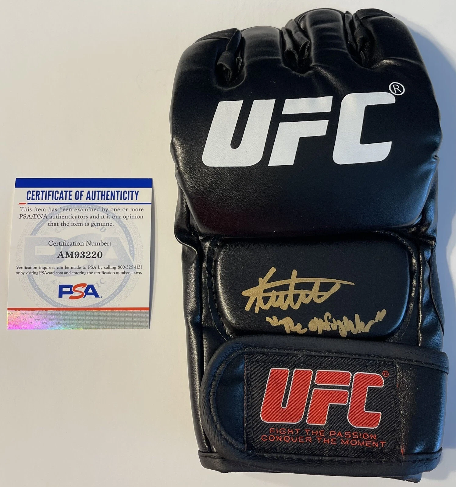 Khaos Williams Signed Autographed UFC Fighter Glove PSA/DNA COA
