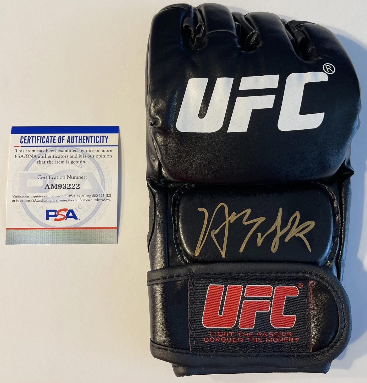 YAN XIAONAN SIGNED AUTOGRAPHED UFC FIGHTER GLOVE PSA/DNA COA COLLECTIBLE MEMORABILIA