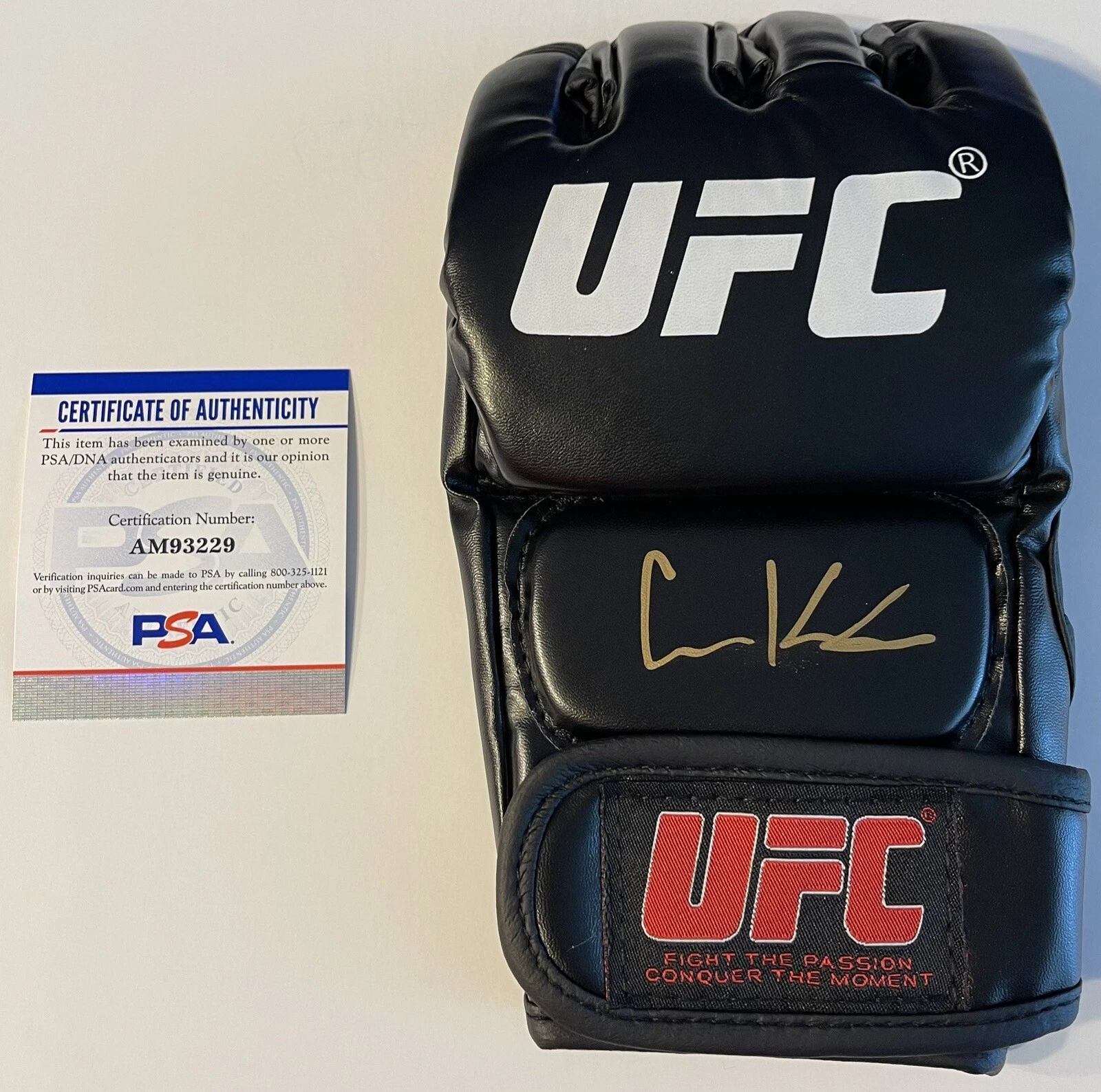 Calvin Katter Signed Autographed UFC Fighter Glove PSA/DNA COA
