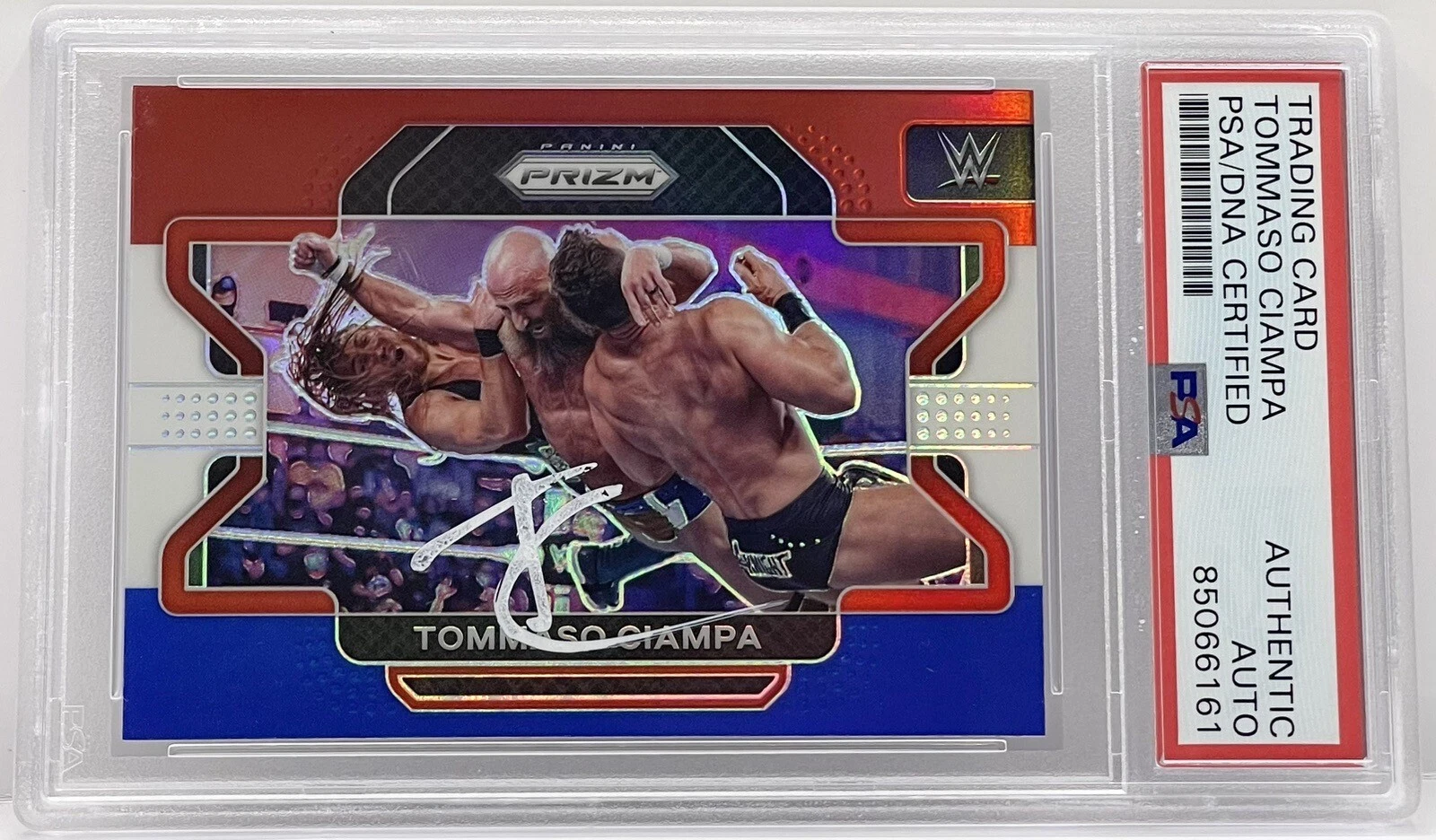 Tommaso Ciampa Signed Autographed 2022 Prizm Card WWE Superstar PSA/DNA Slabbed
