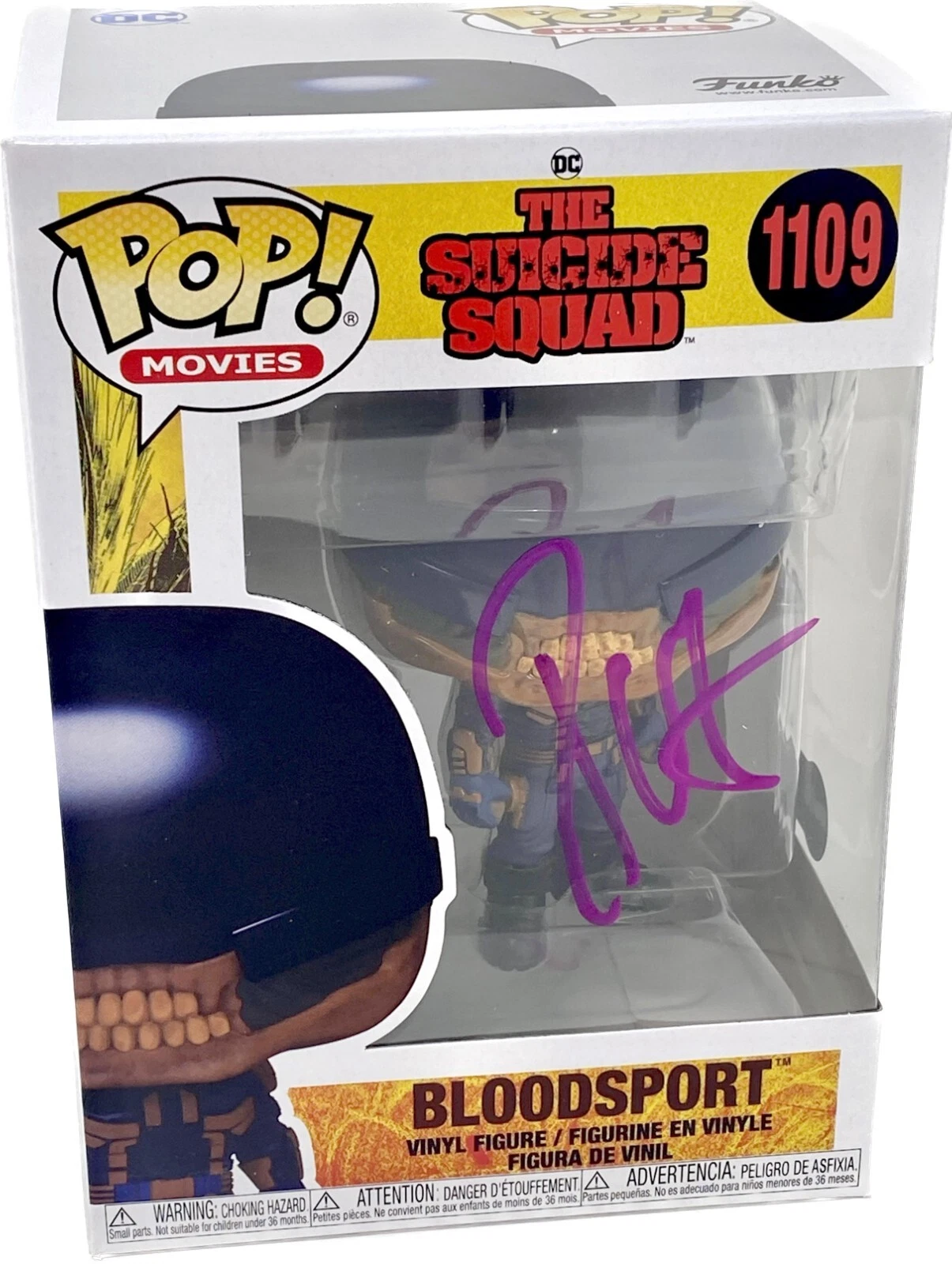 Idris Elba Signed Funko Pop The Suicide Squad Bloodsport Autograph Beckett COA
