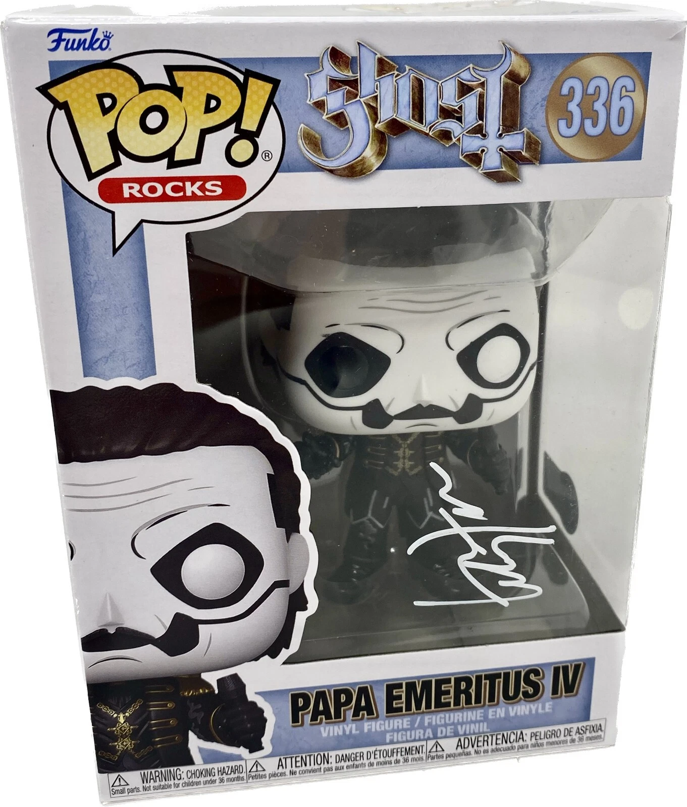 Tobias Forge Ghost Signed Funko Pop Papa Emeritus IV 336 Autograph Beckett COA
