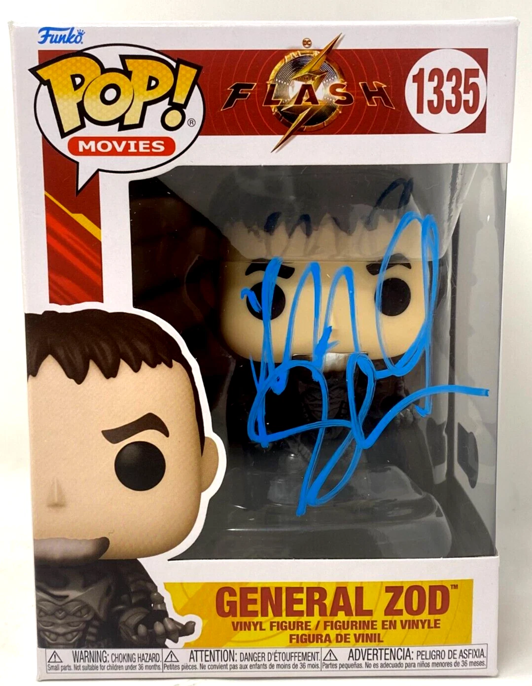 Michael Shannon Signed Funko Pop The Flash General Zod 1335 Autograph BAS COA
