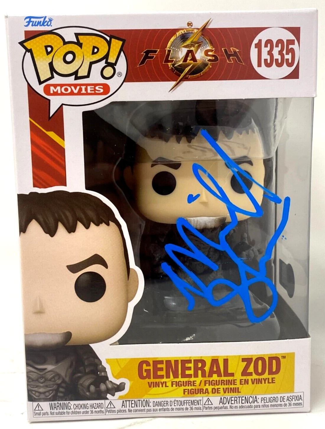 Michael Shannon Signed Funko Pop The Flash General Zod 1335 Autograph BAS COA

