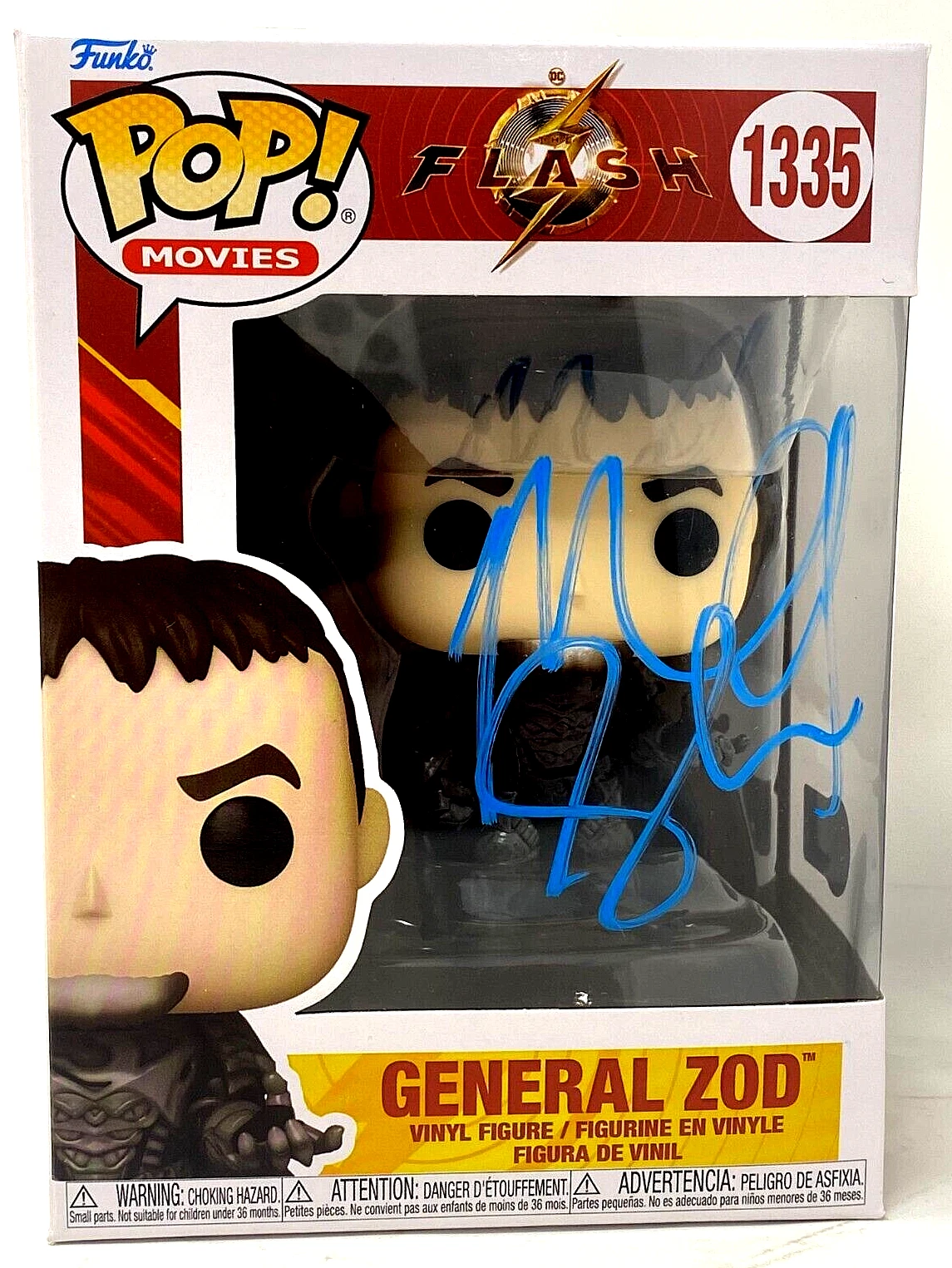Michael Shannon Signed Funko Pop The Flash General Zod 1335 Autograph BAS COA
