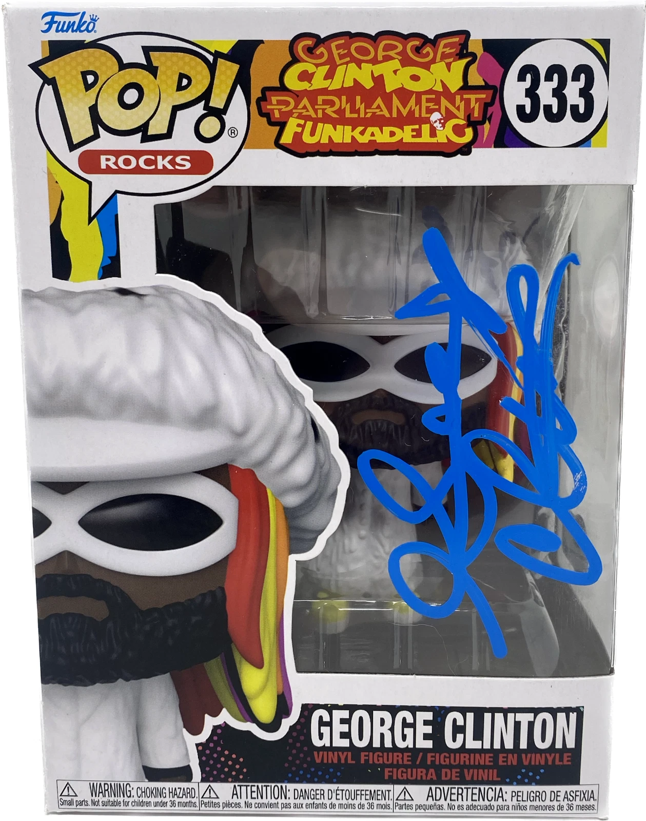 George Clinton Signed Funko Pop Parliament Funkadelic #333 Autograph Beckett COA
