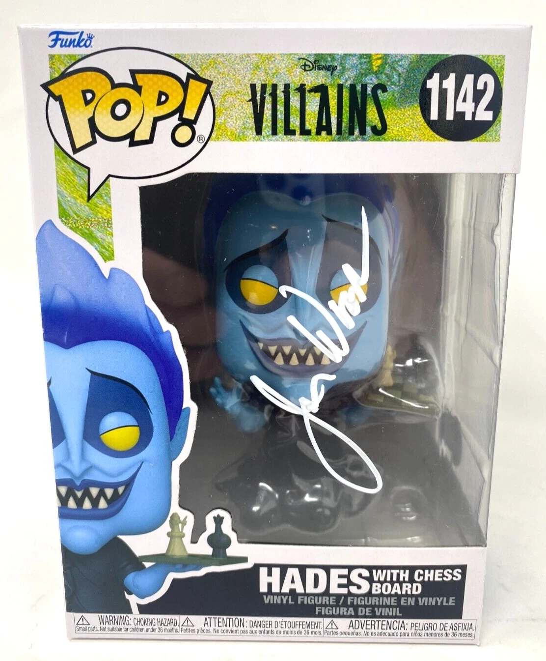 James Woods Signed Funko Pop Hades Disney Villains Hercules Autograph BAS COA
