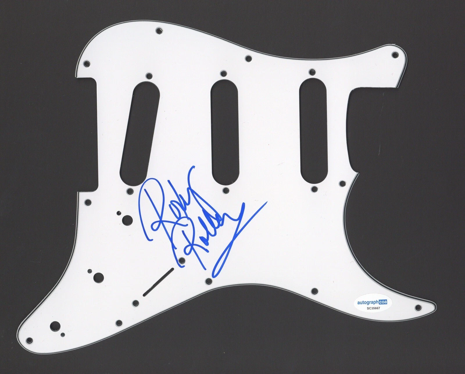 ROXY PETRUCCI VIXEN SIGNED AUTOGRAPH STRAT GUITAR PICKGUARD ACOA ELECTRIC
