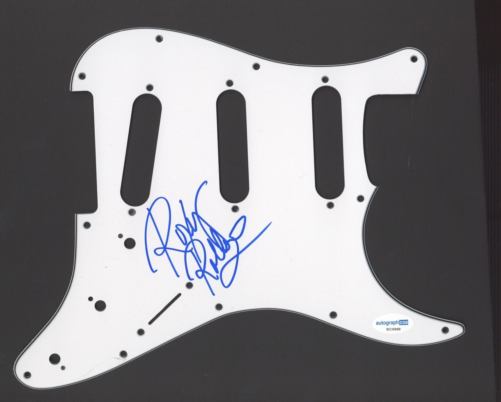 ROXY PETRUCCI VIXEN SIGNED AUTOGRAPH STRAT GUITAR PICKGUARD ACOA ELECTRIC
