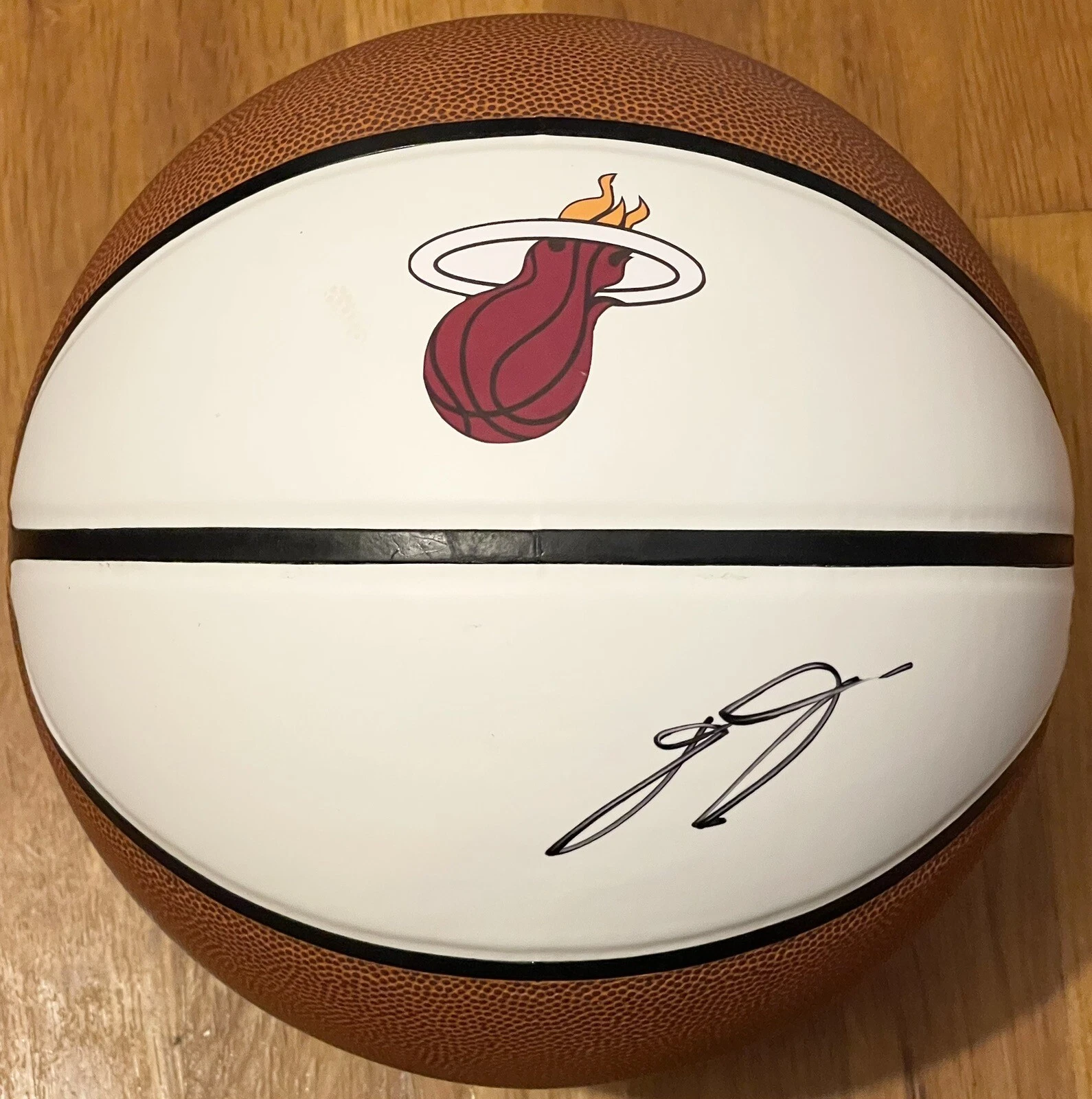 James Jones Signed Autographed Miami Heat Logo Basketball PSA/DNA 3x Champ
