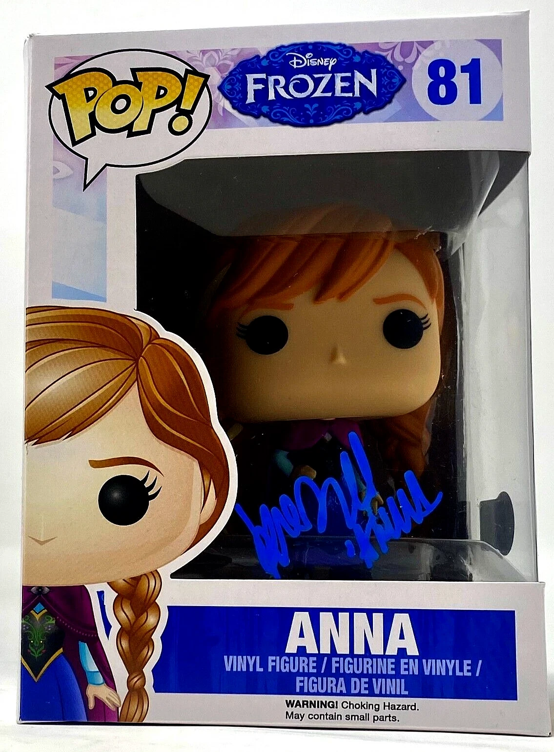 Kristen Bell Signed Autograph Funko Pop Frozen Anna 81 + Inscription Beckett COA
