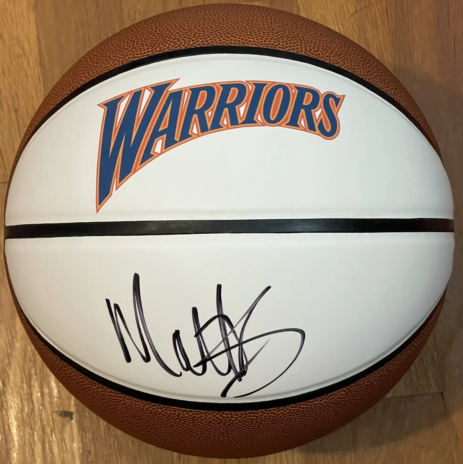 Matt Barnes Signed Autographed Golden State Warriors Logo Basketball PSA/DNA
