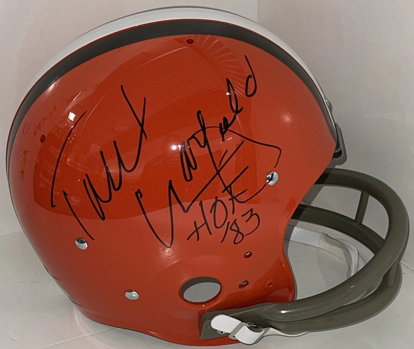 Paul Warfield Signed Autographed Cleveland Browns F/S TK 2 Bar Helmet PSA/DNA
