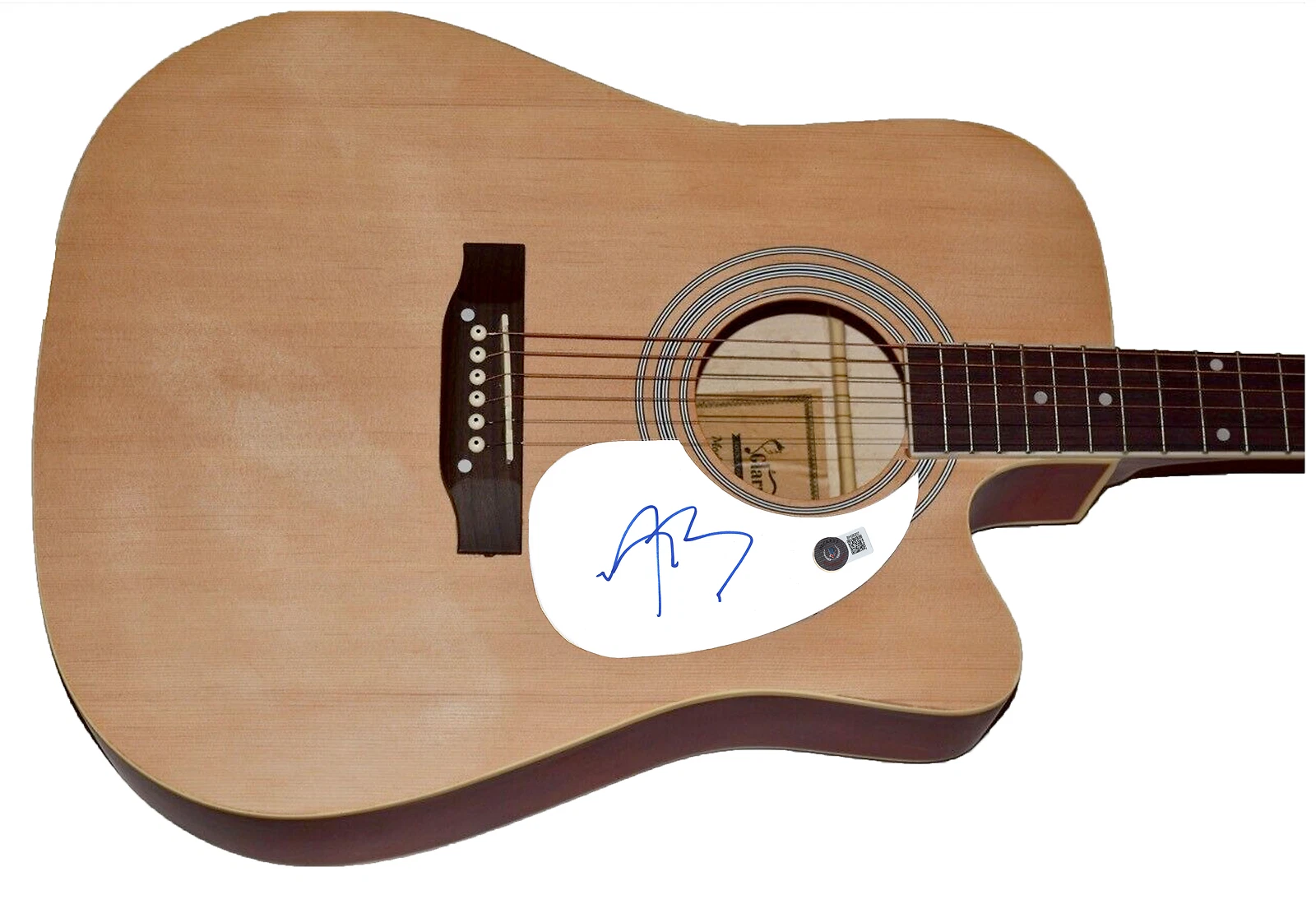Austin Butler Signed Acoustic Guitar Elvis Presley Movie Autograph Beckett COA
