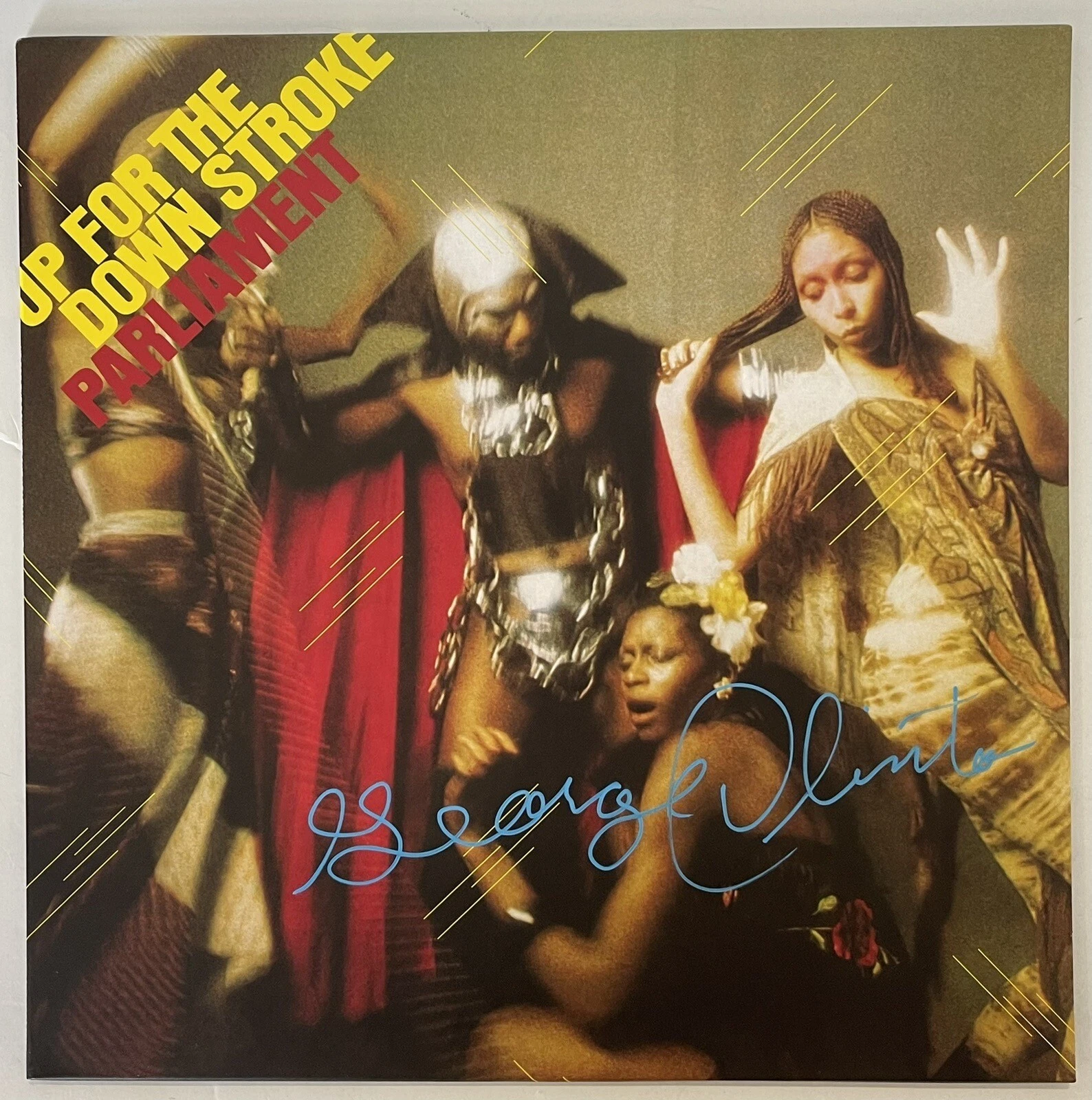 George Clinton Signed Autograph Up For The Down Stroke Parliament Album PSA/DNA
