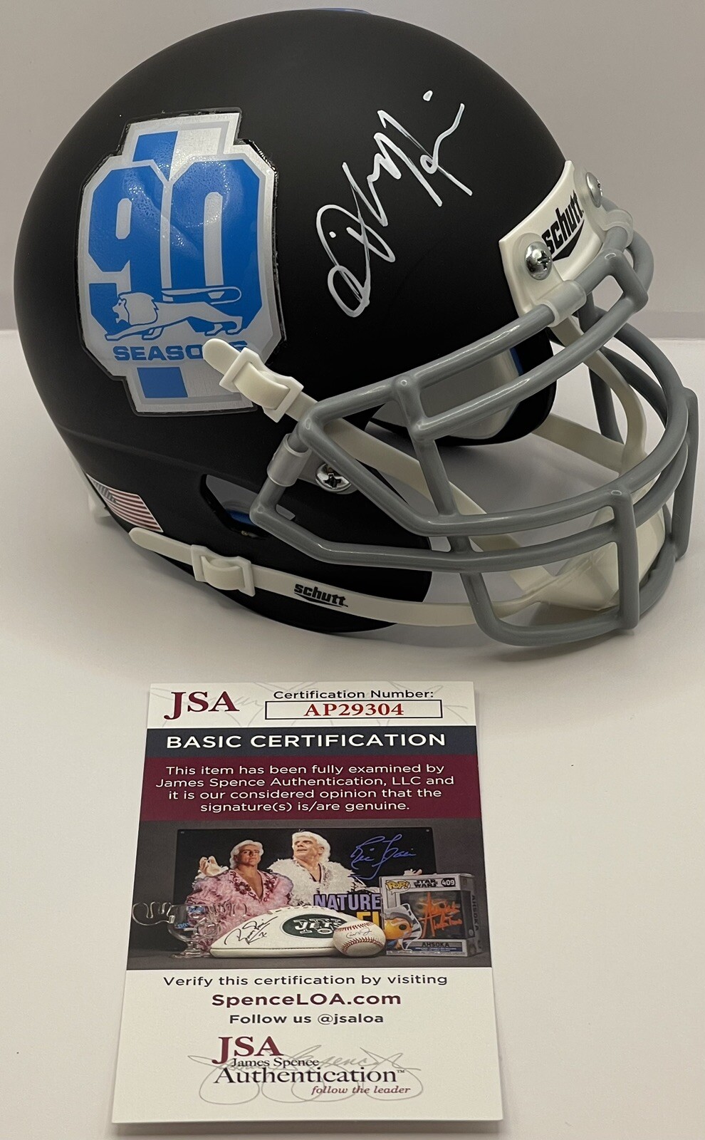 Charles Harris Signed Autographed Detroit Lions Custom Mini Helmet JSA
