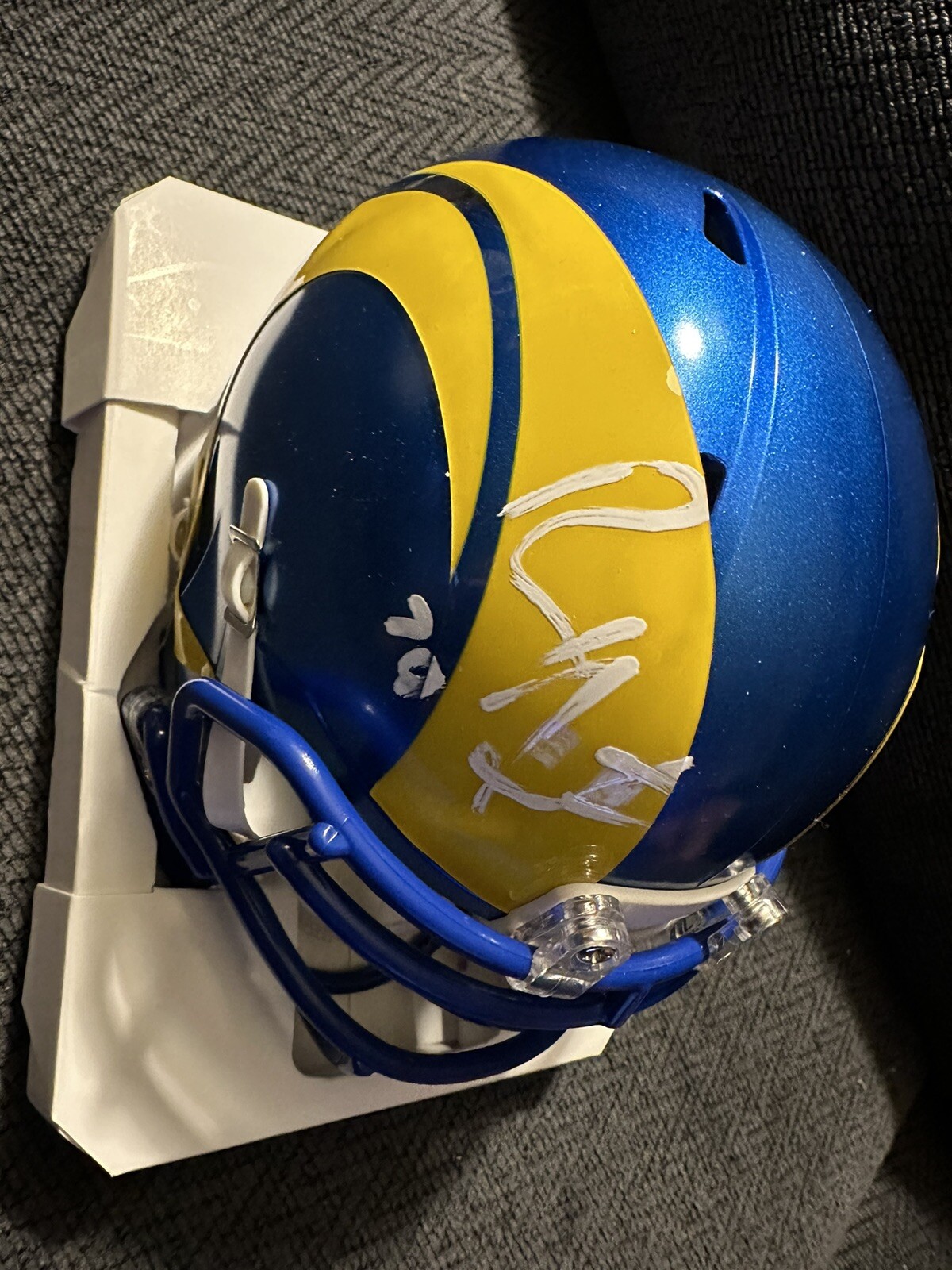 Rob Havenstein Signed Rams Mini Helmet Autographed
