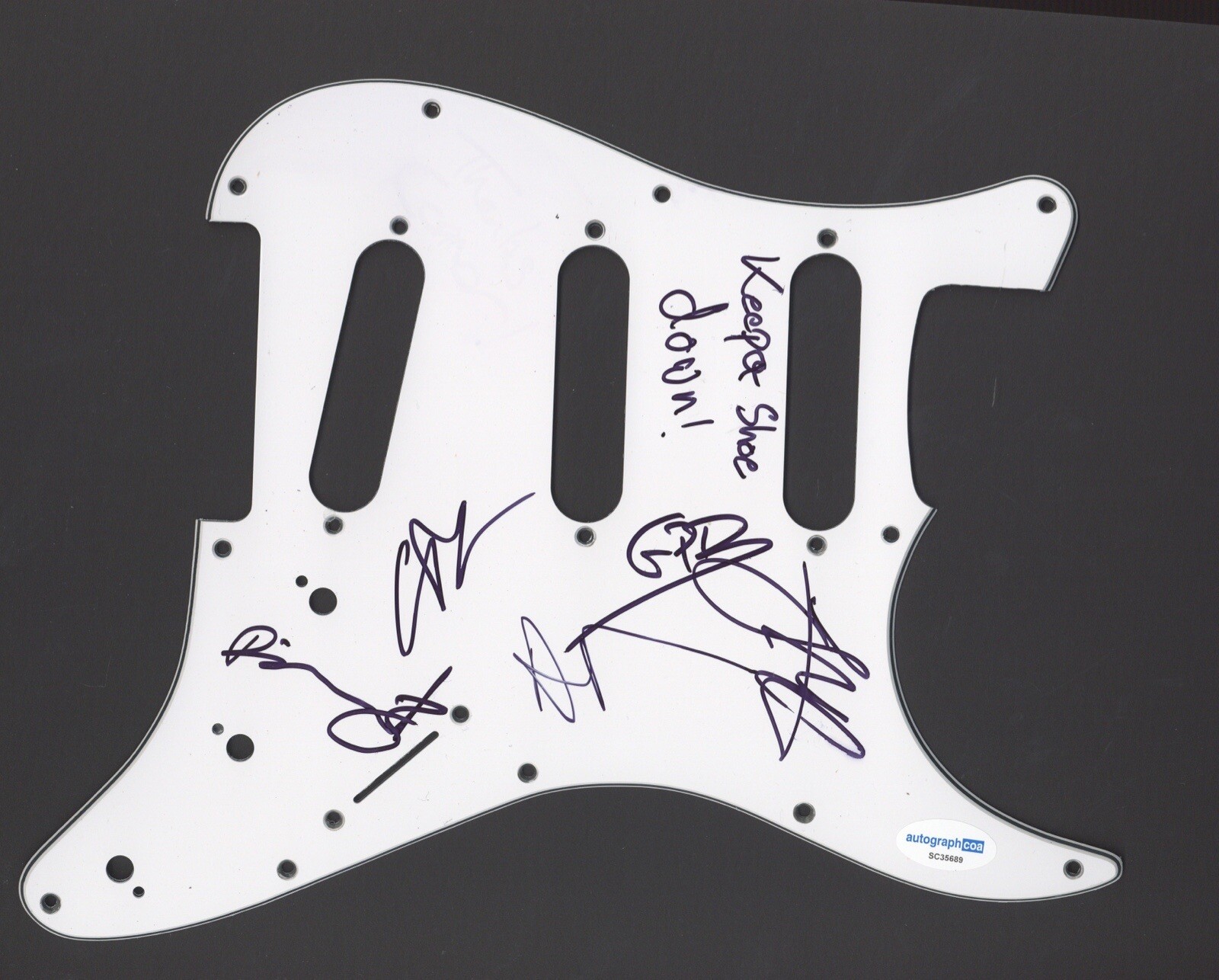 THE MURDER CAPITAL SIGNED AUTOGRAPH STRAT GUITAR PICKGUARD ACOA IRISH
