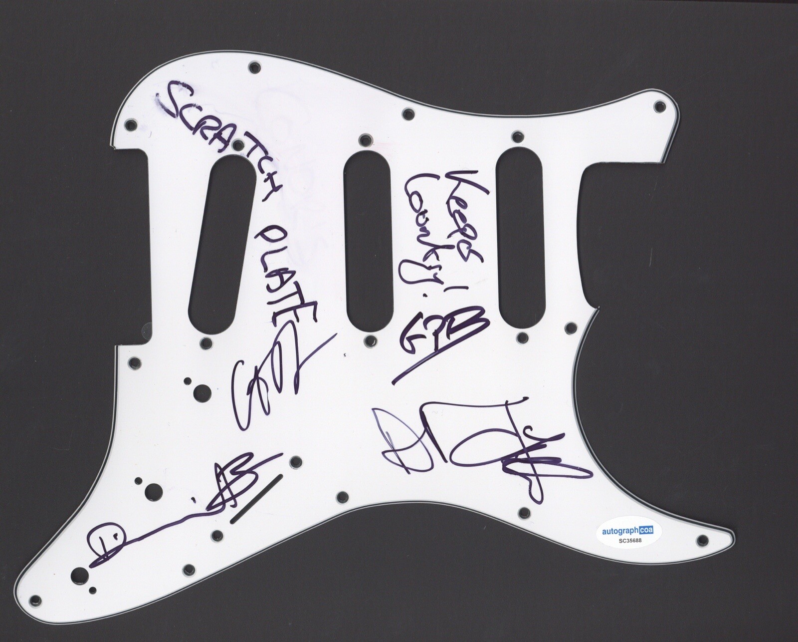 THE MURDER CAPITAL SIGNED AUTOGRAPH STRAT GUITAR PICKGUARD ACOA IRISH
