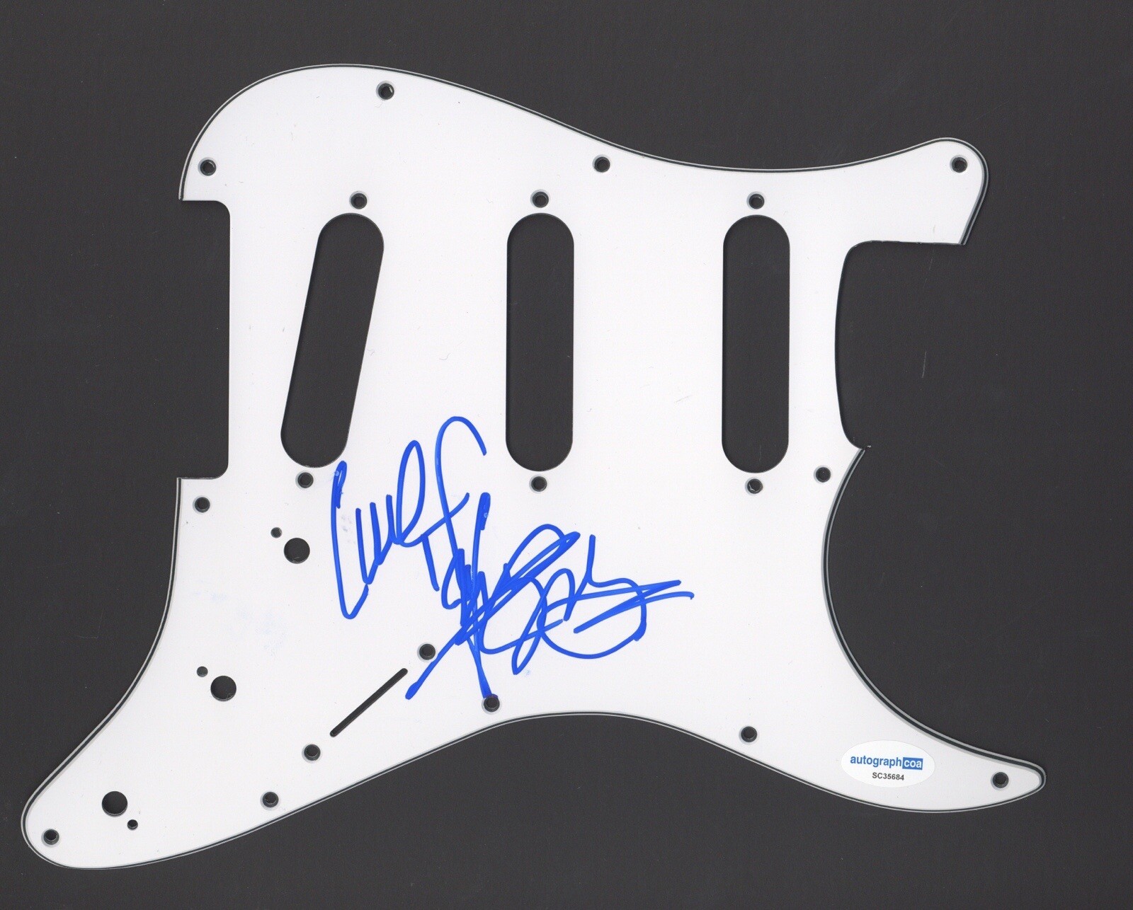 JANE EUGENE SIGNED AUTOGRAPH STRAT GUITAR PICKGUARD ACOA LOOSE ENDS
