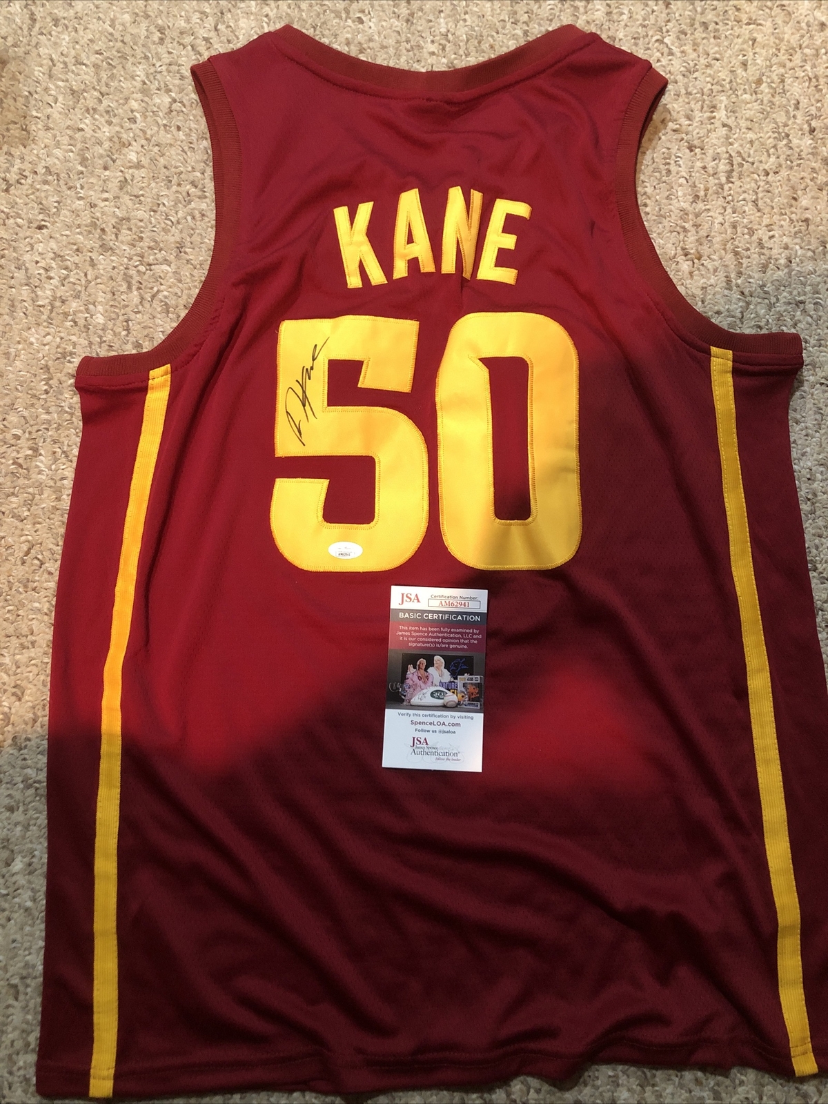 New ListingIOWA STATE CYCLONES- DEANDRE KANE SIGNED AUTOGRAPH JERSEY JSA COA BASKETBALL
