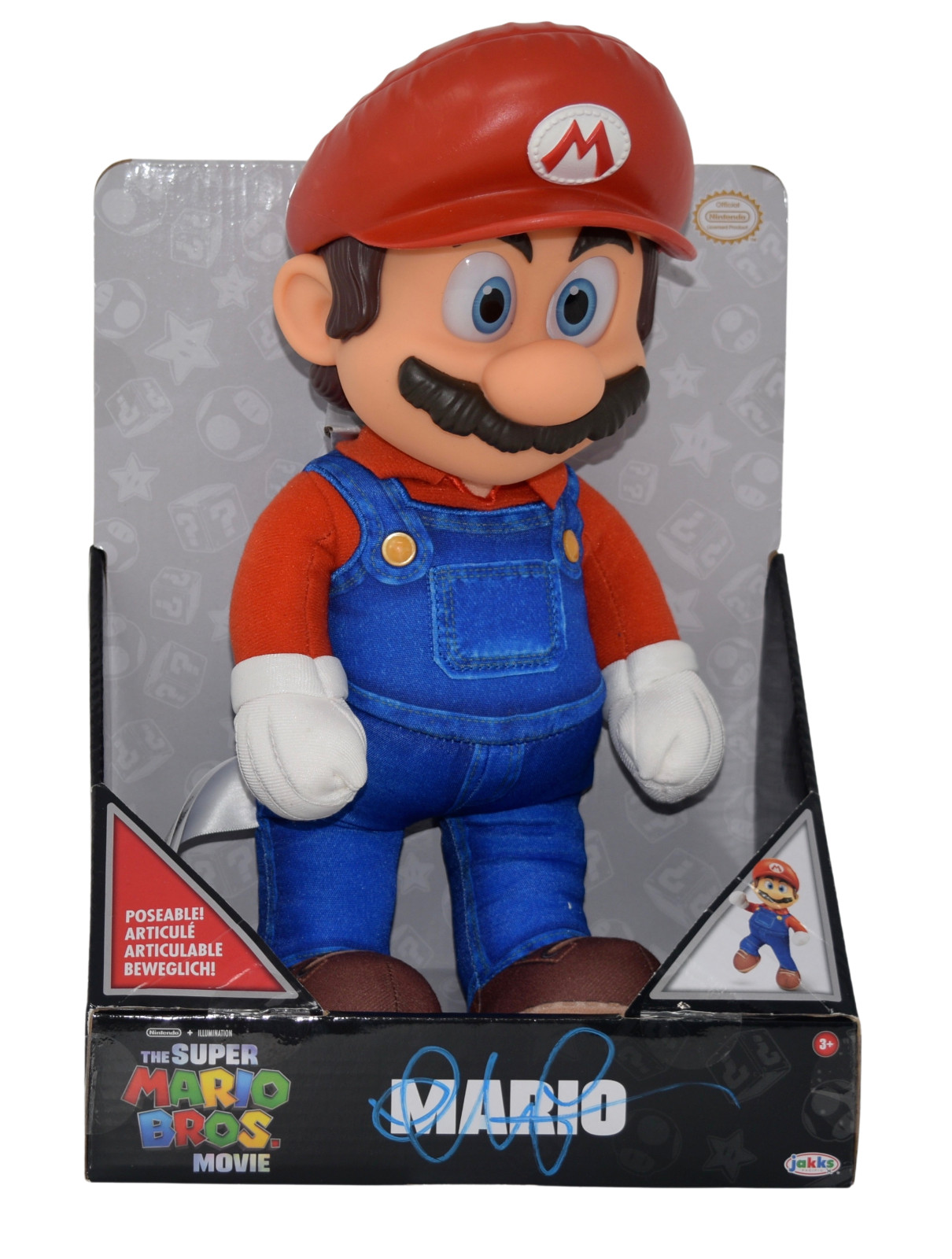 Chris Pratt Signed The Super Mario Bros Movie Poseable Plush Figure 15