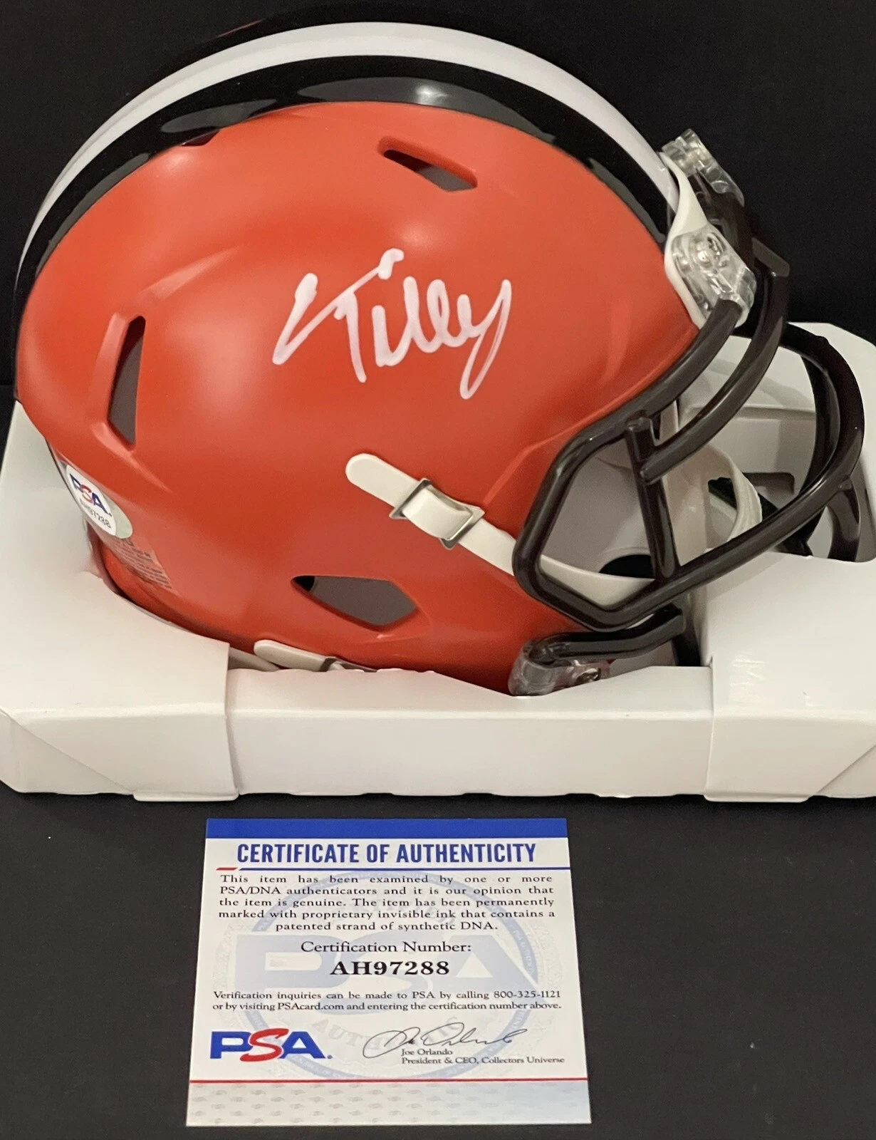 Cedric Tillman Signed Autographed Cleveland Browns Mini Helmet PSA/DNA COA
