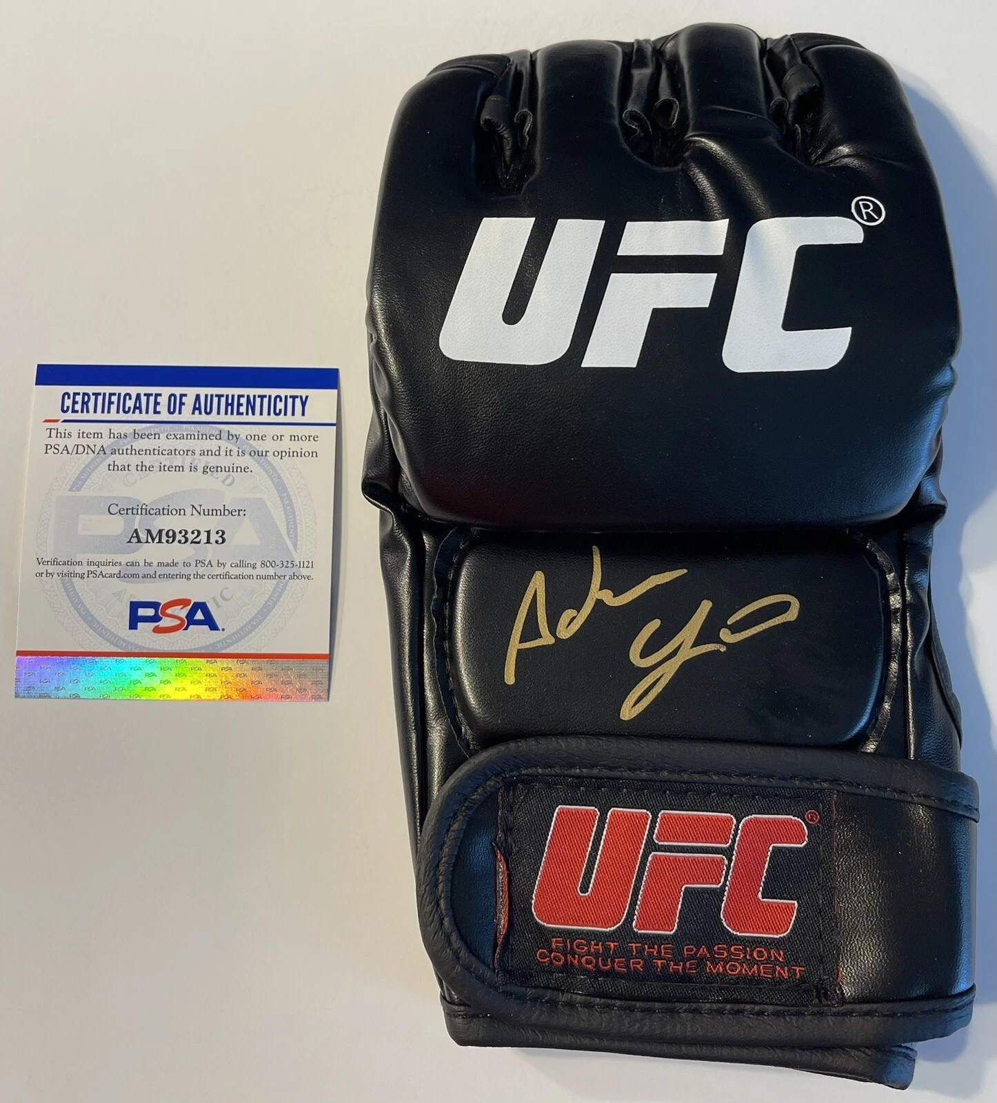 Adrian Yanez Signed Autographed UFC Fighter Glove PSA/DNA COA
