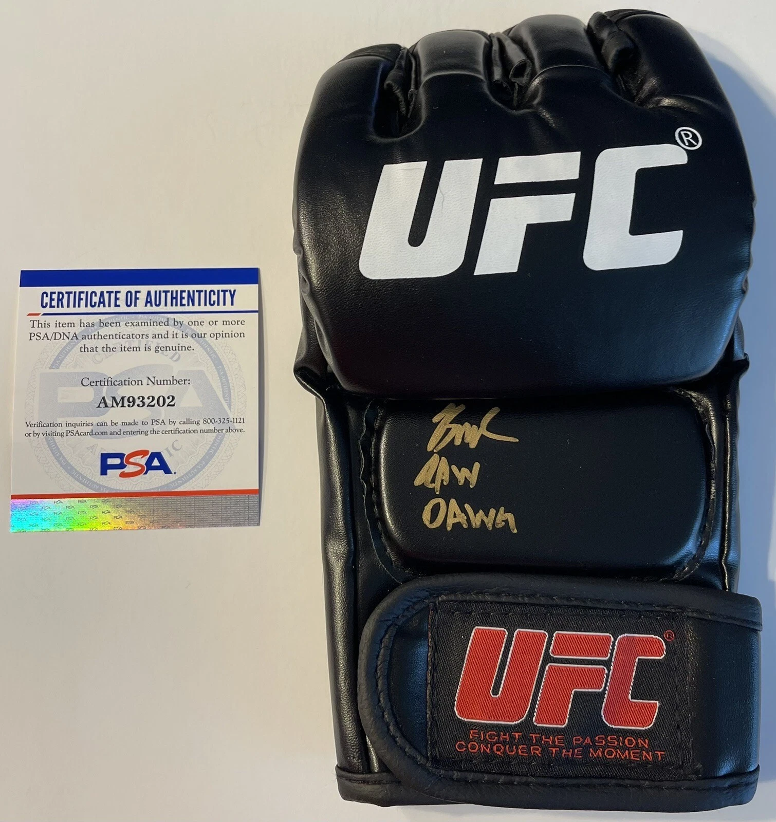 Brandon Royval Signed Autographed UFC Fighter Glove PSA/DNA COA
