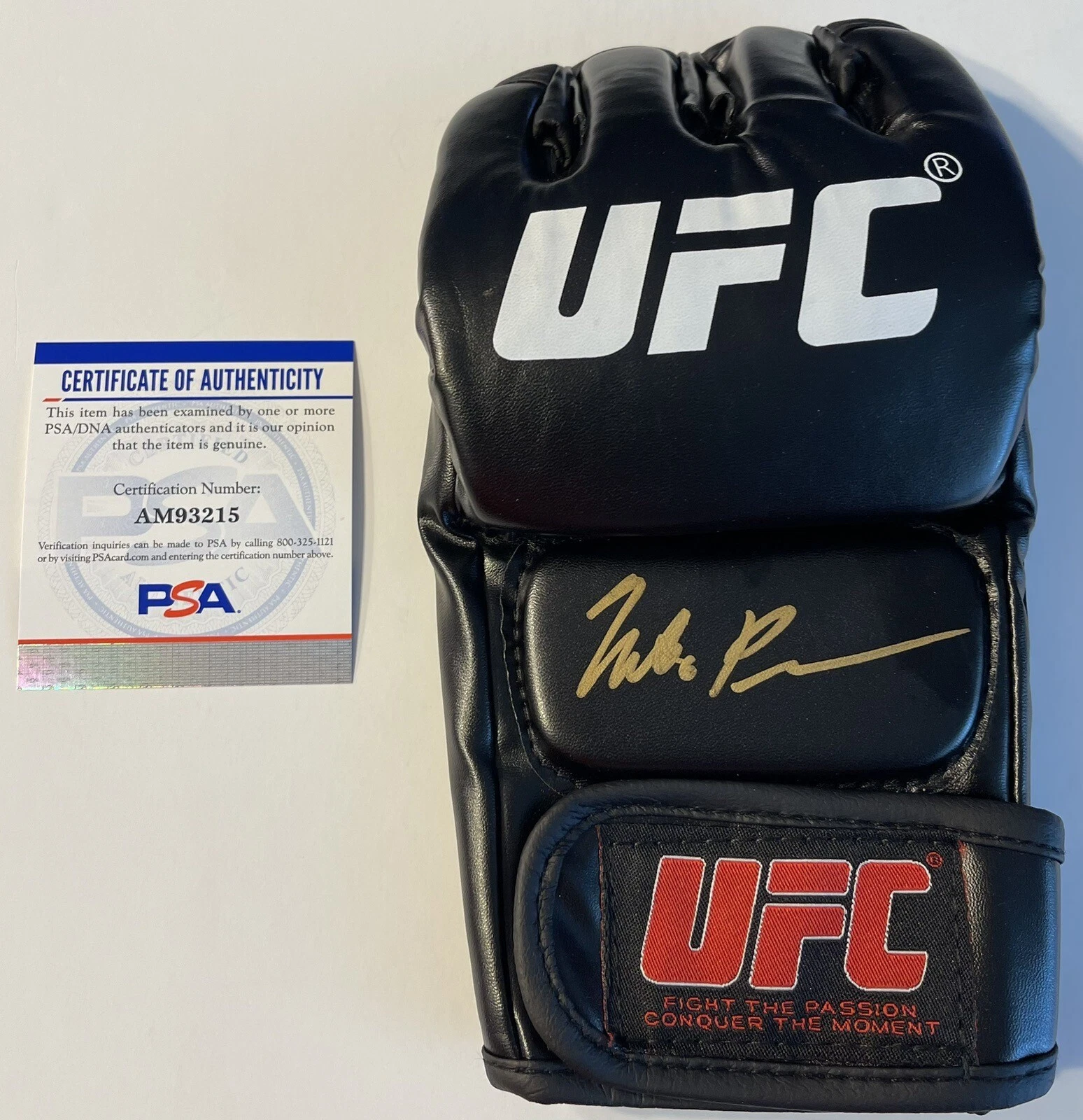 Niko Price Signed Autographed UFC Fighter Glove PSA/DNA COA
