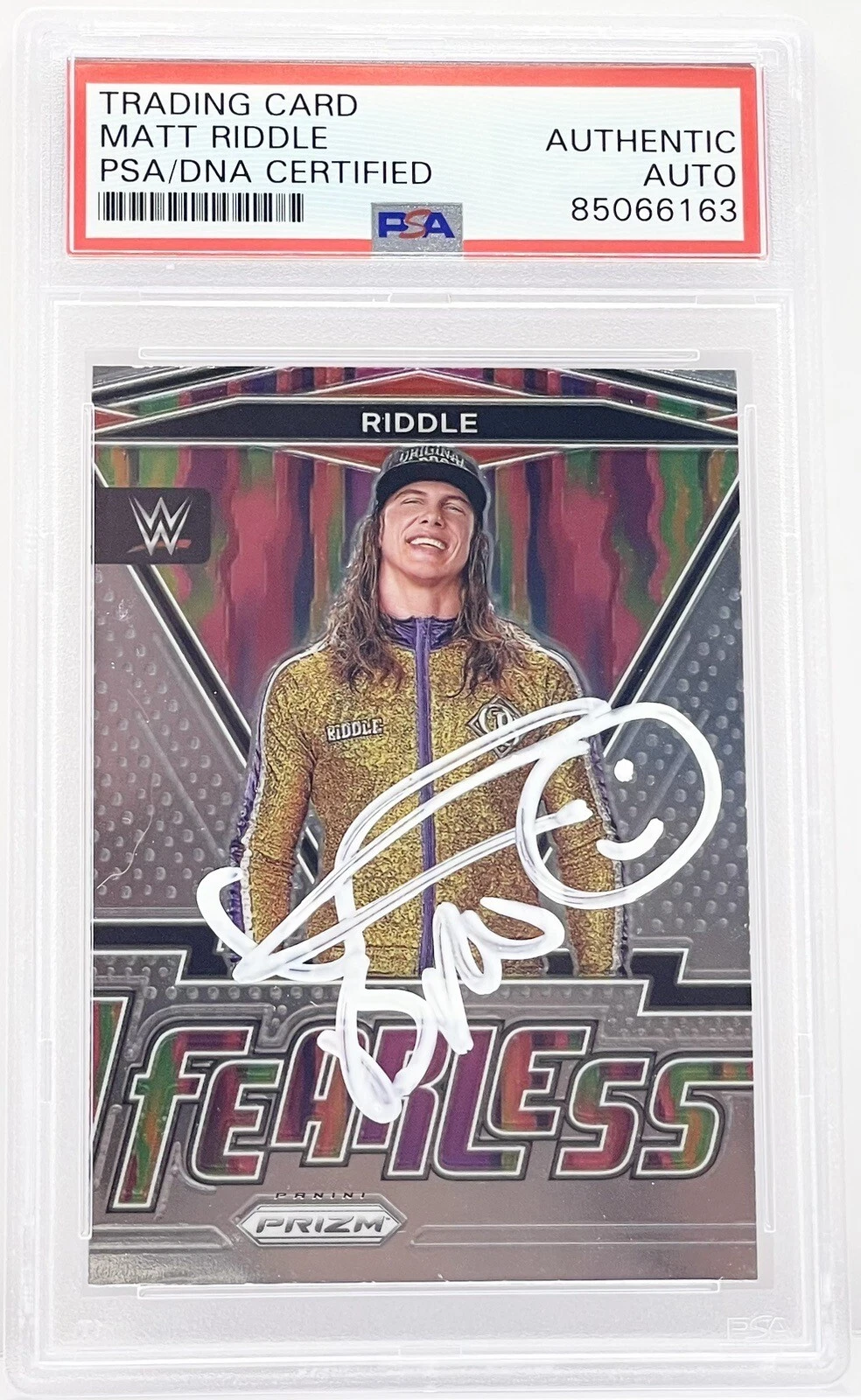 Matt Riddle Signed Auto 2022 Prizm Fearless Card WWE Superstar PSA/DNA Slabbed
