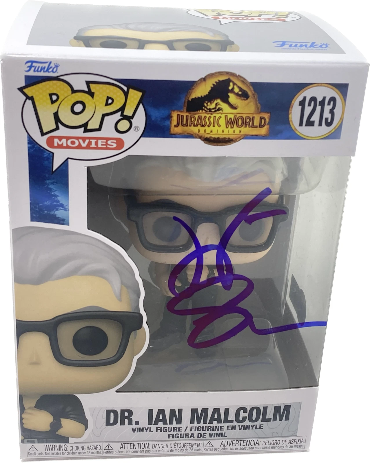 Jeff Goldblum Signed Funko Pop Jurassic Park Dr. Ian Malcolm Autograph BAS COA
