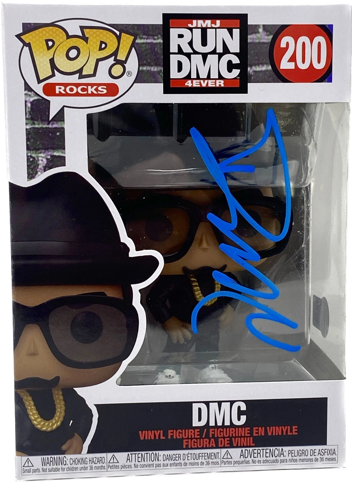 Darryl McDaniels Run DMC Signed Funko Pop Rocks DMC #200 Autograph Beckett COA
