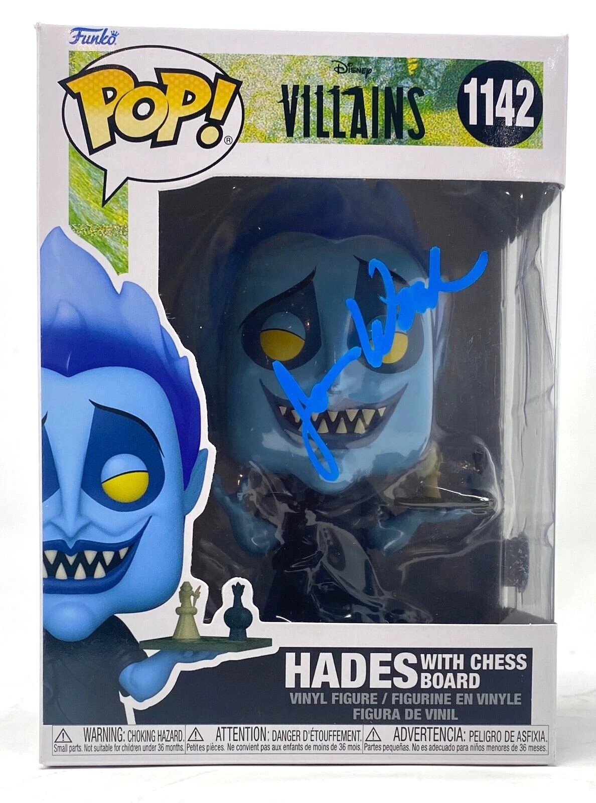 James Woods Signed Funko Pop Hades Disney Villains Hercules Autograph BAS COA
