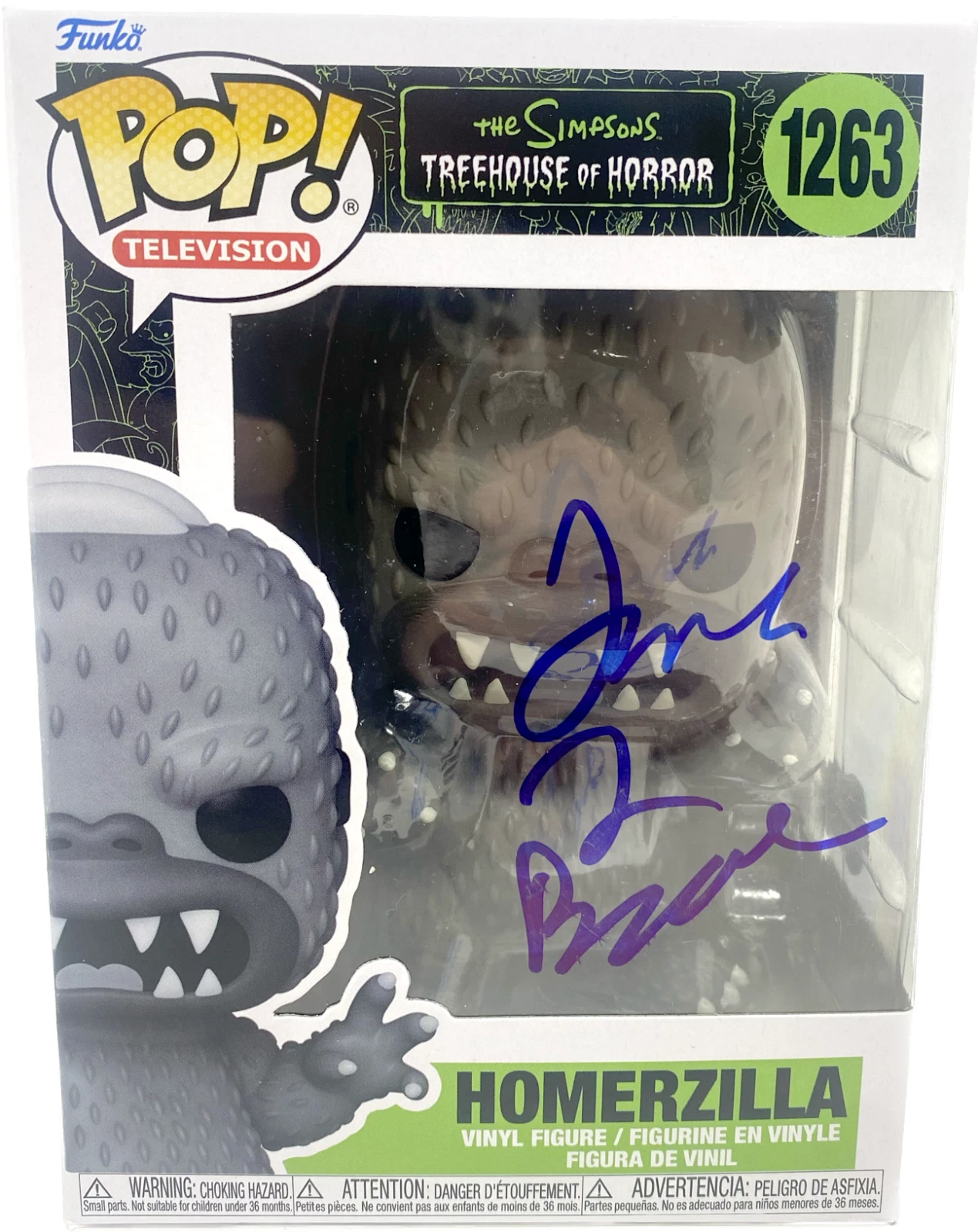 James L Brooks Signed Funko Pop The Simpsons Homerzilla Autograph Beckett COA
